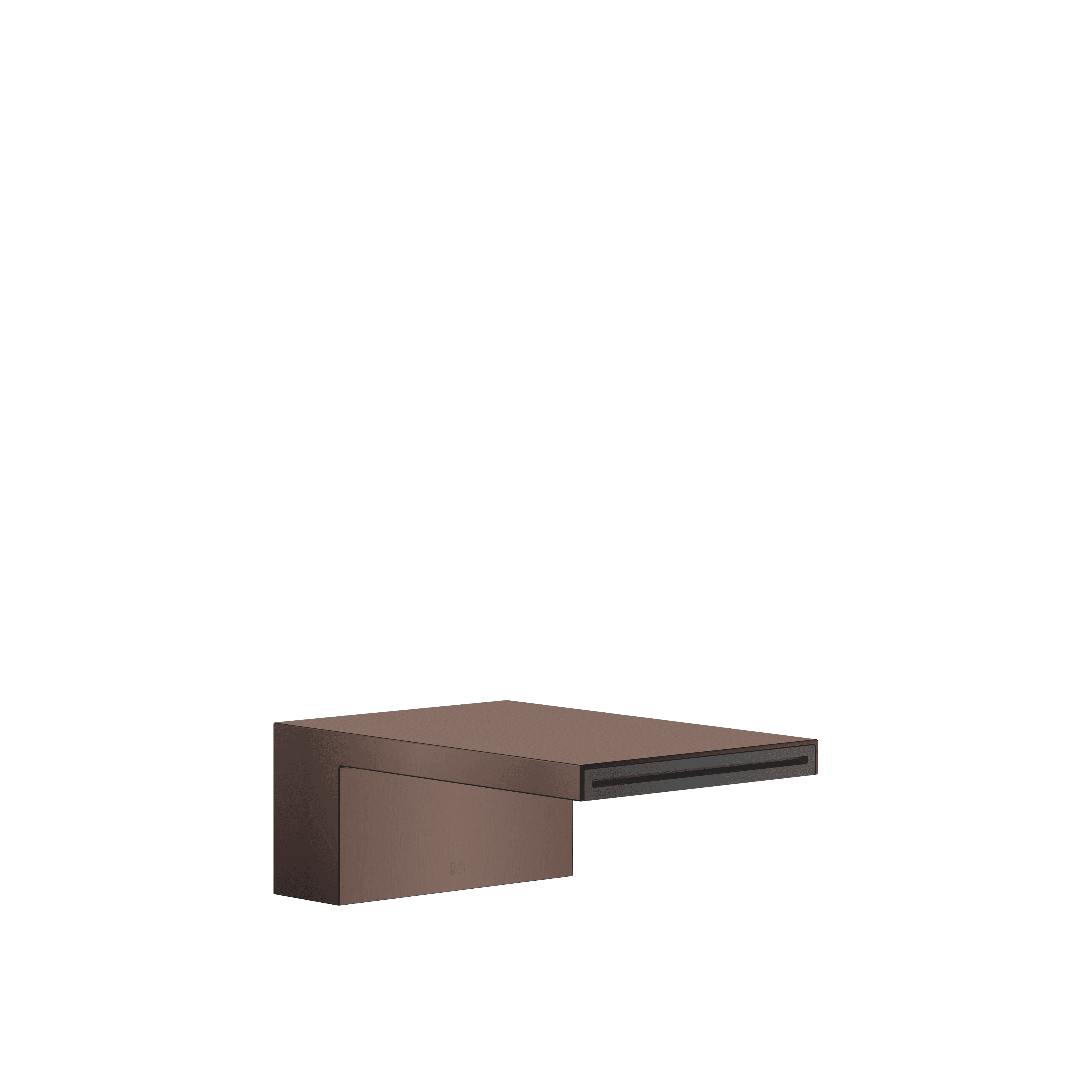 MEM Bath cascade spout without diverter for deck mounting in Brushed Dark Bronze (PVD)
