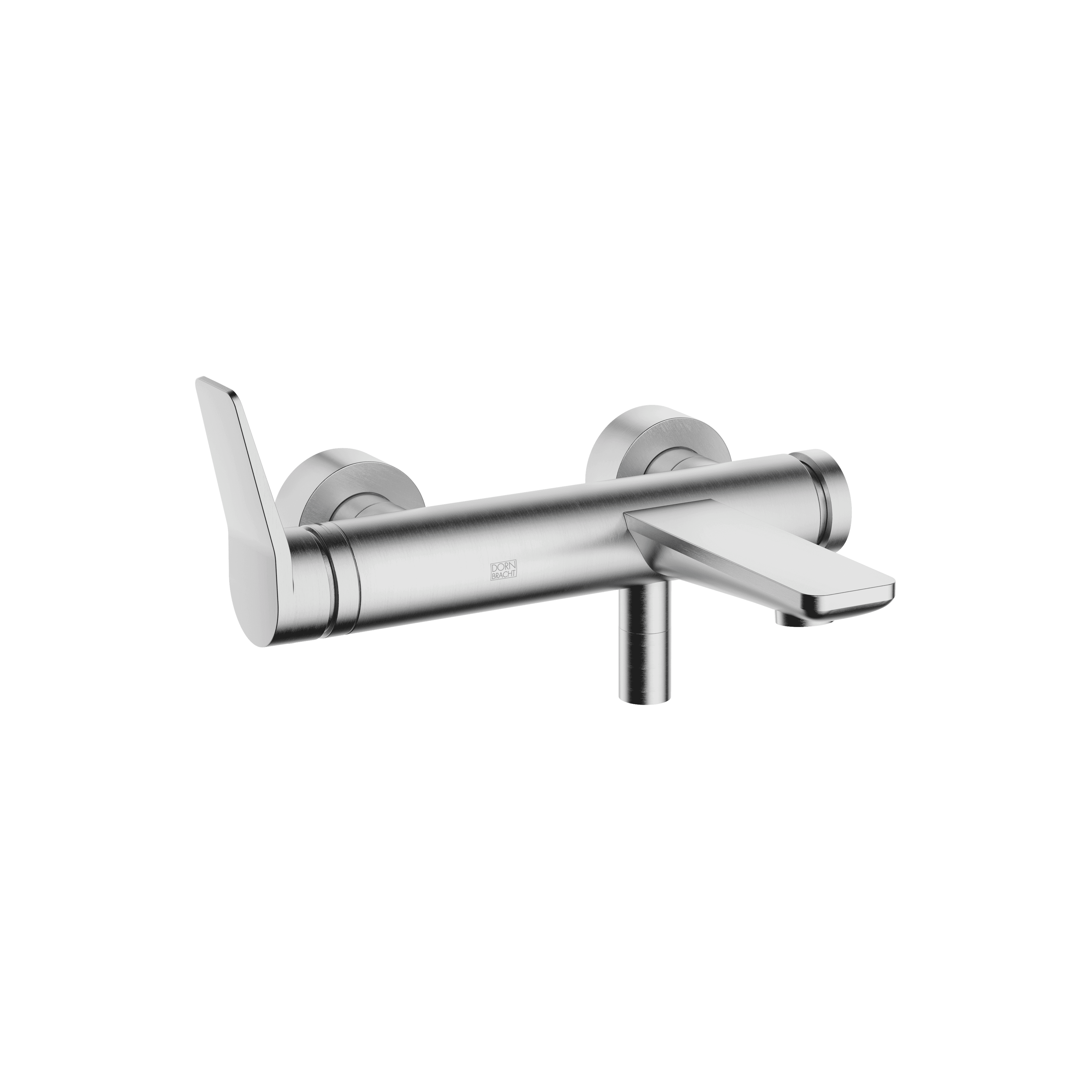 LISSÉ Single-lever bath mixer for wall mounting without shower set in Brushed Chrome
