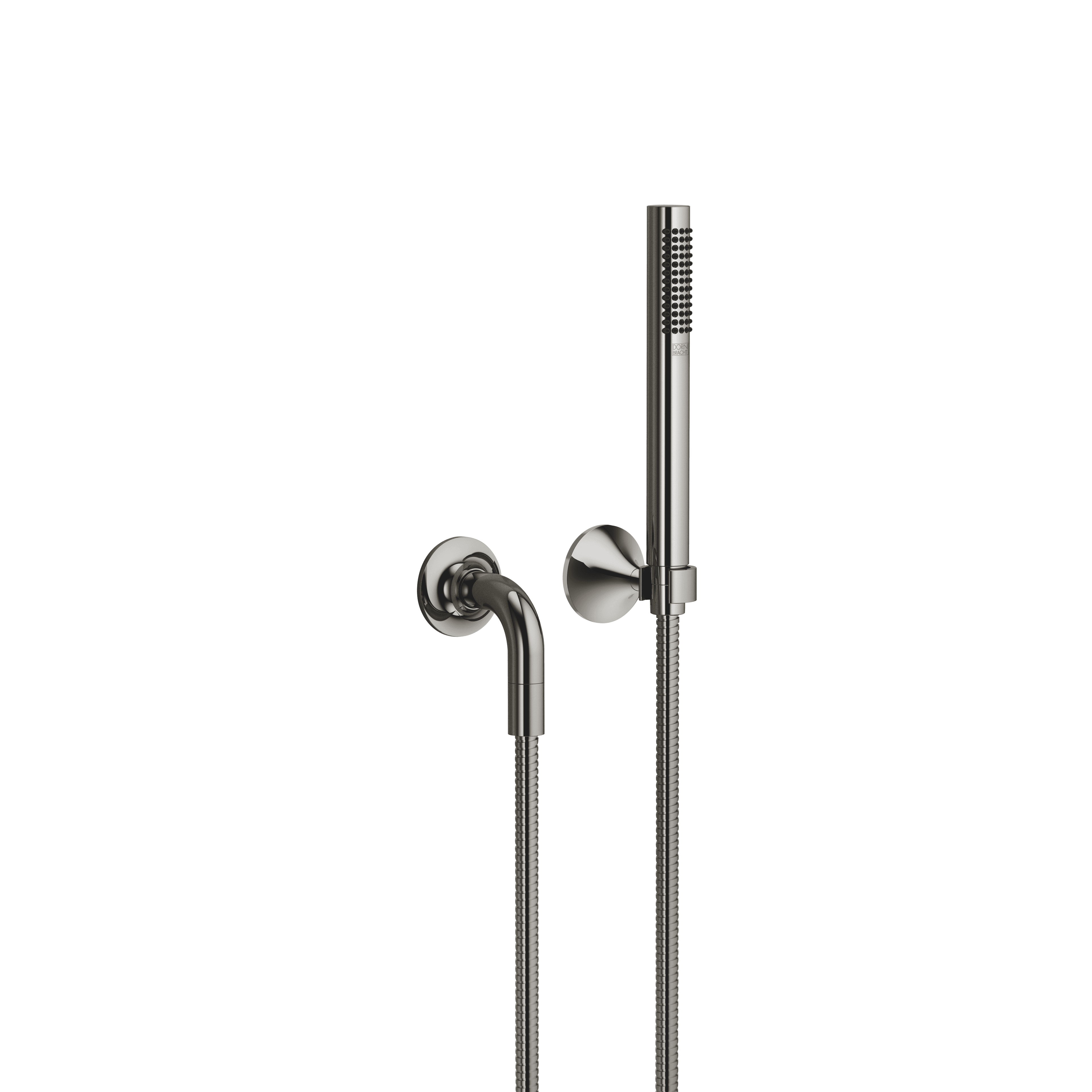 VAIA Hand shower set with individual rosettes in Dark Chrome