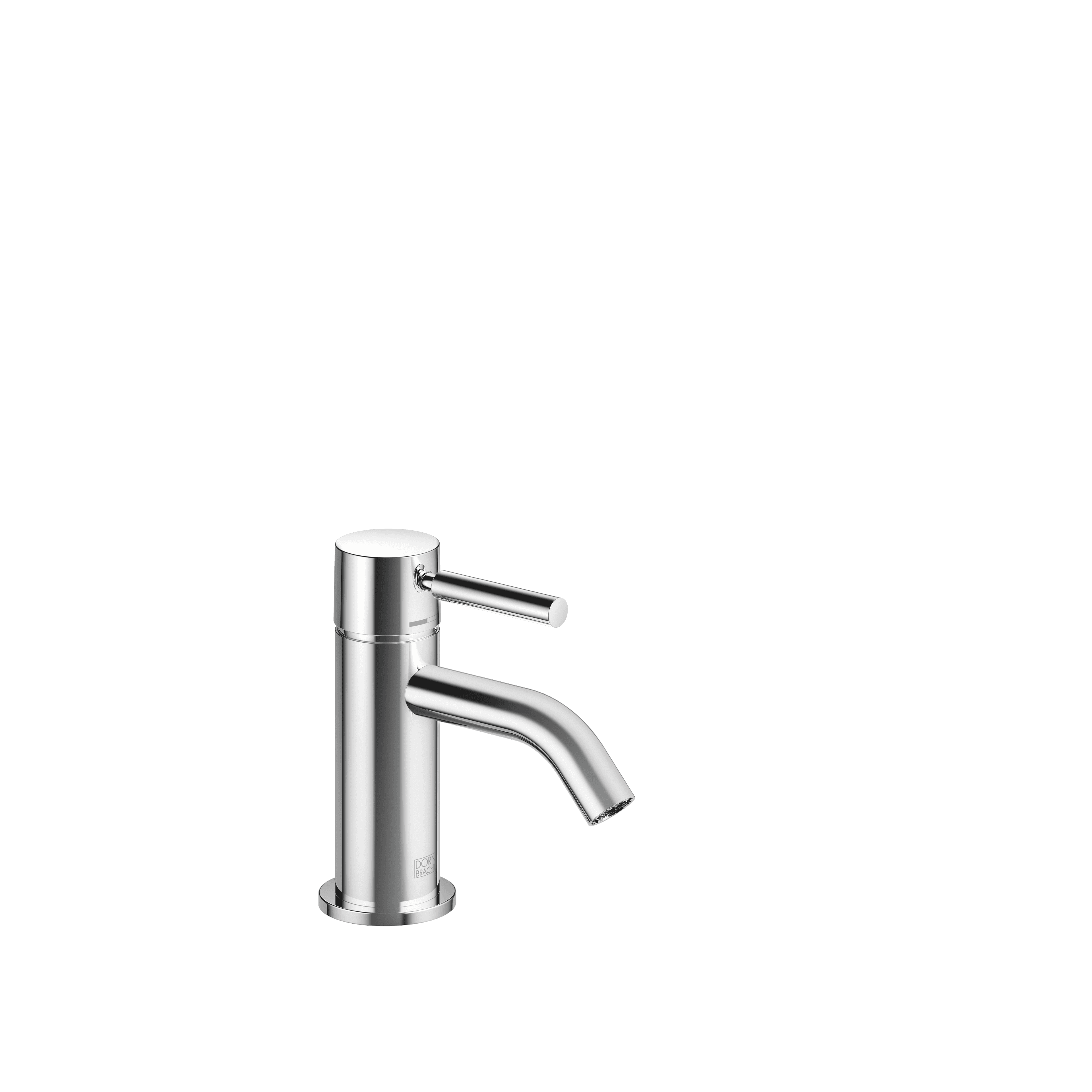 META Single-lever basin mixer without pop-up waste in Chrome