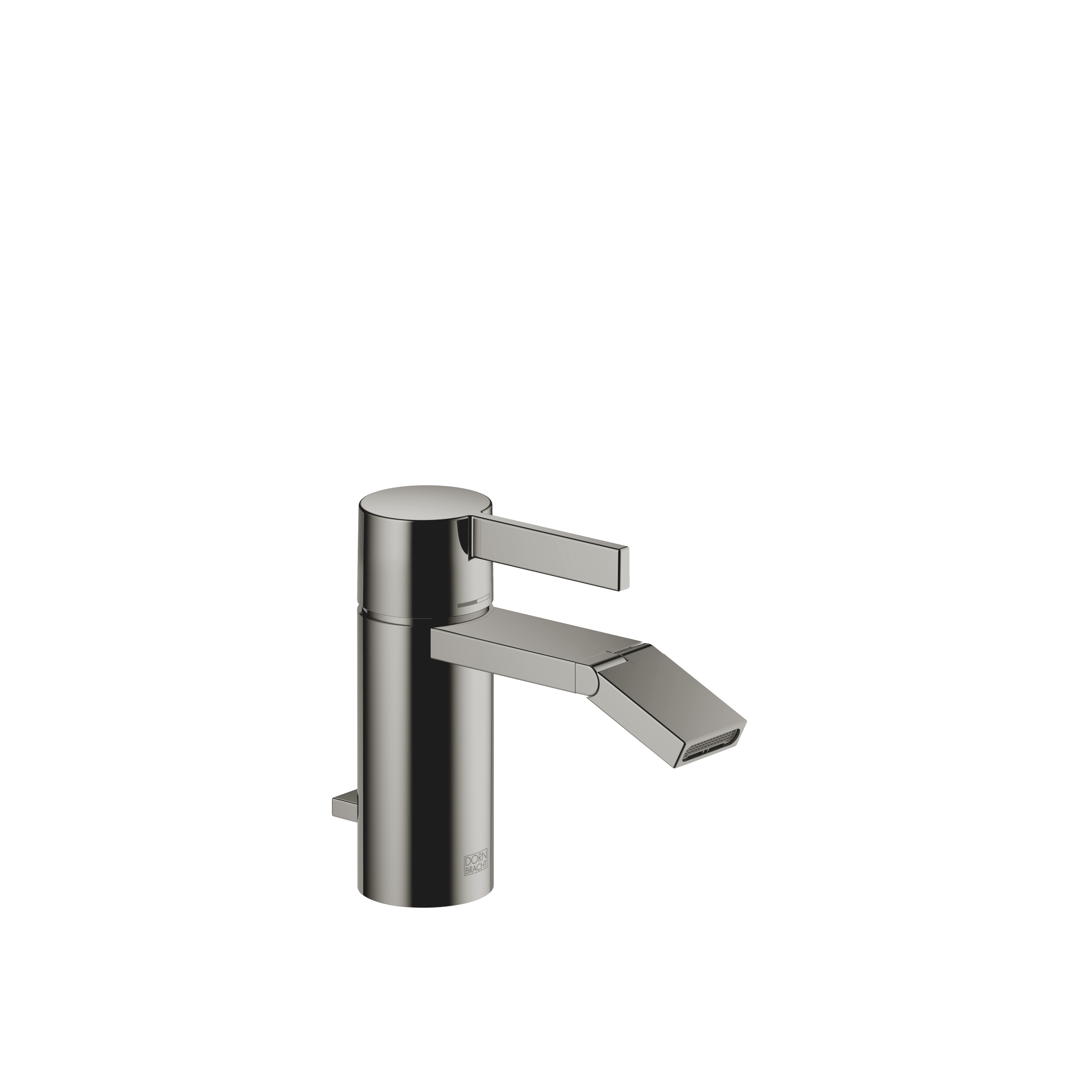 IMO Single-lever bidet mixer with pop-up waste in Dark Chrome