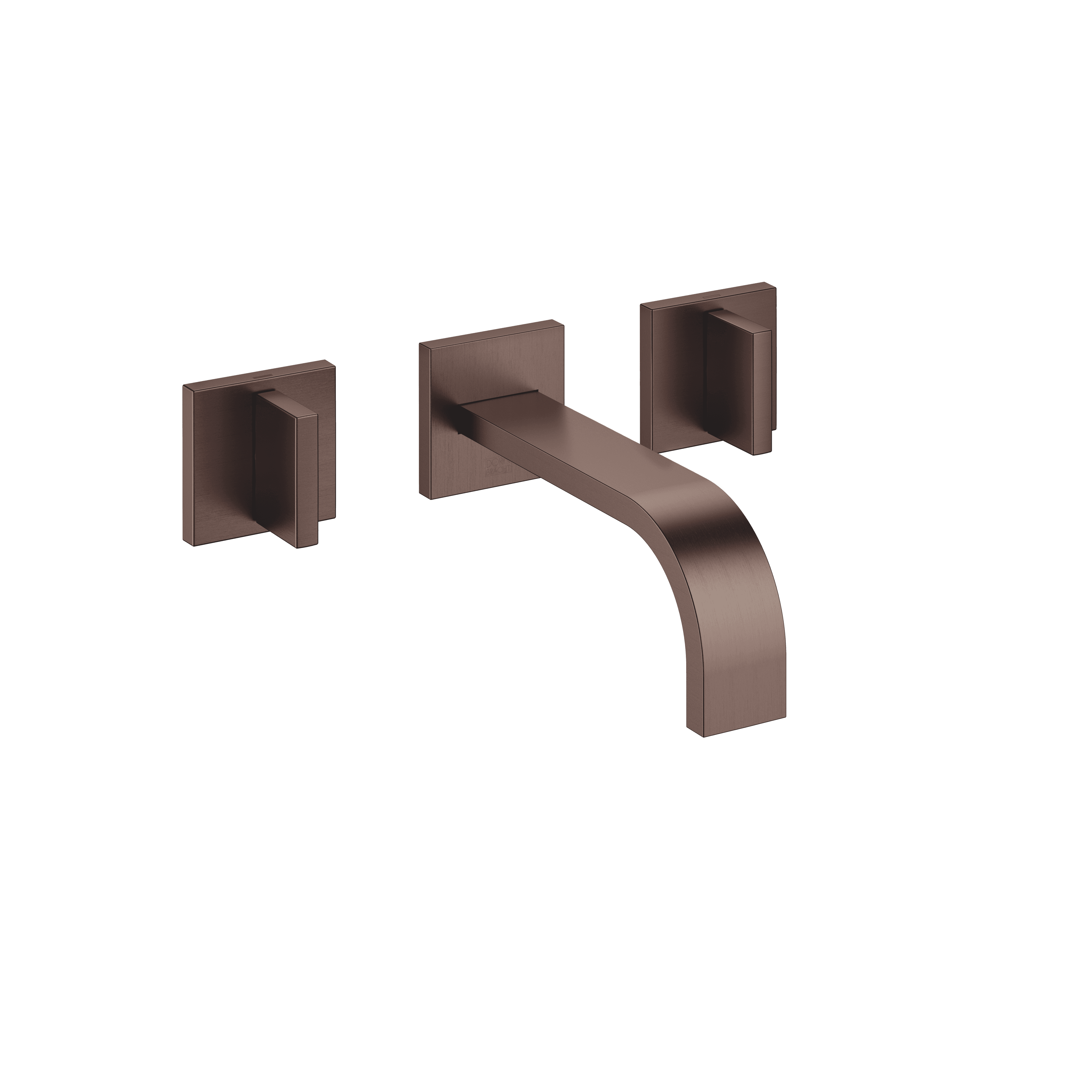 MEM Wall-mounted basin mixer without pop-up waste in Brushed Dark Bronze (PVD)