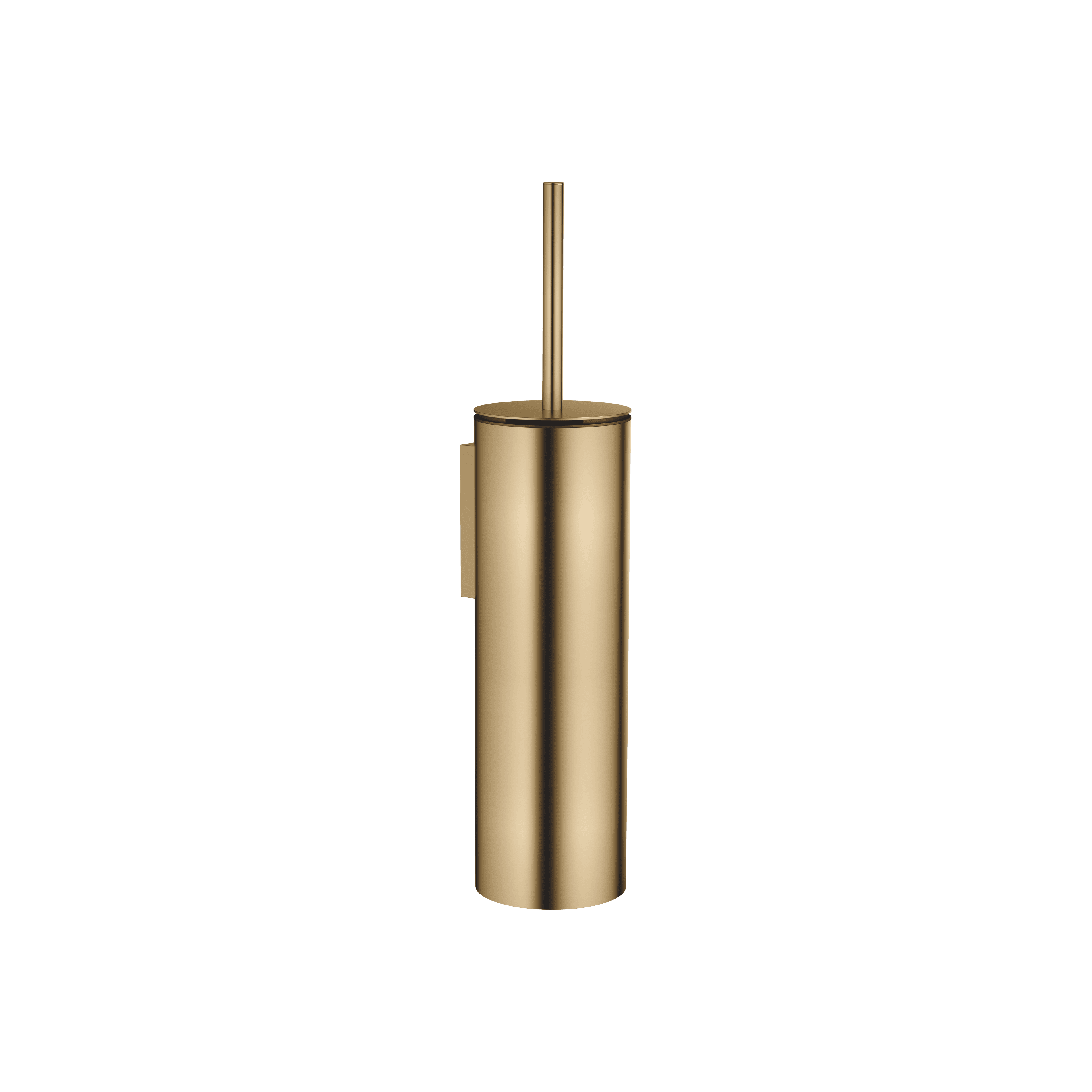Toilet brush set wall model in Brushed Dark Brass (PVD)