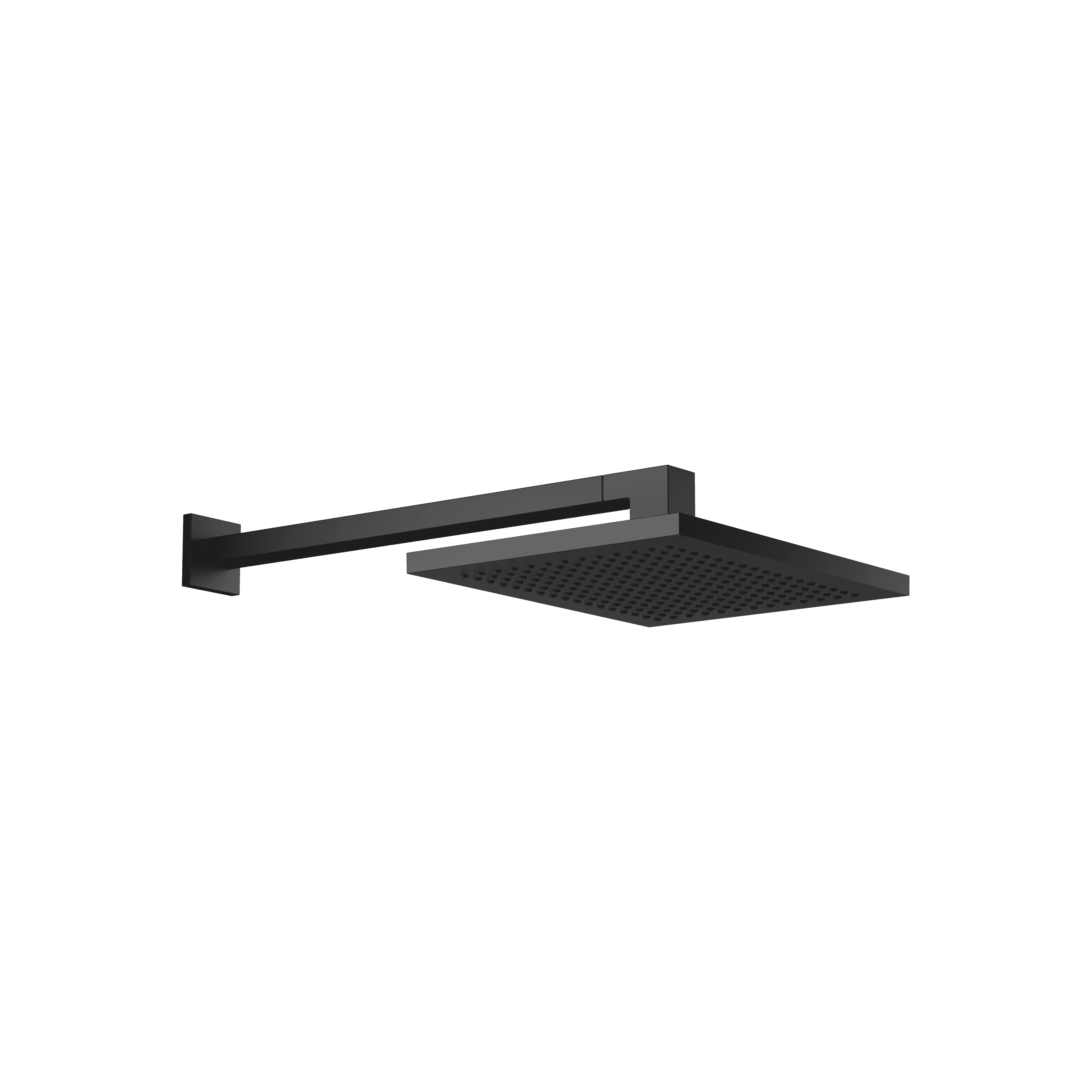 Rain shower with wall fixing 300 x 240 mm in Matte Black