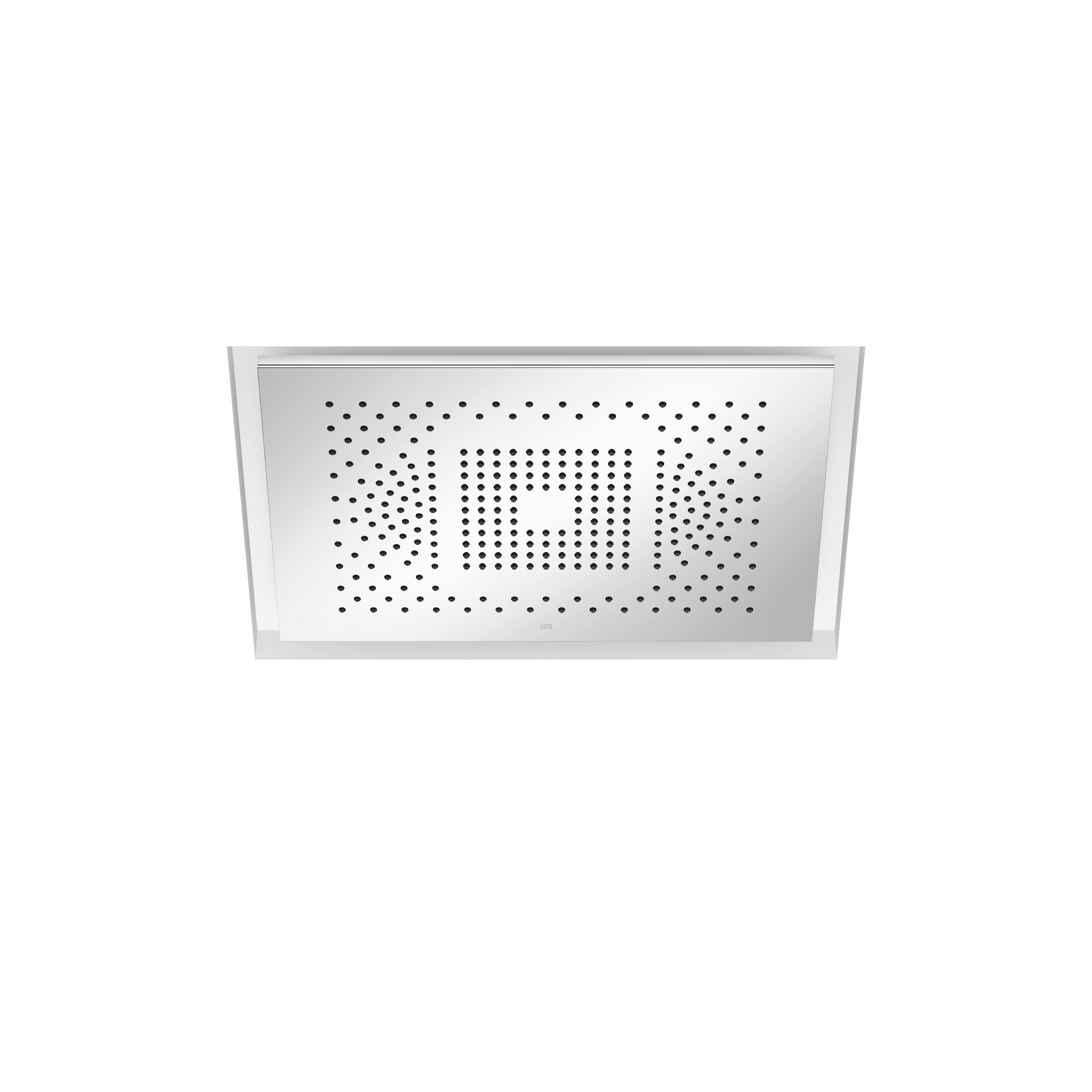 SERENITY SKY Rain panel for recessed ceiling installation in Chrome