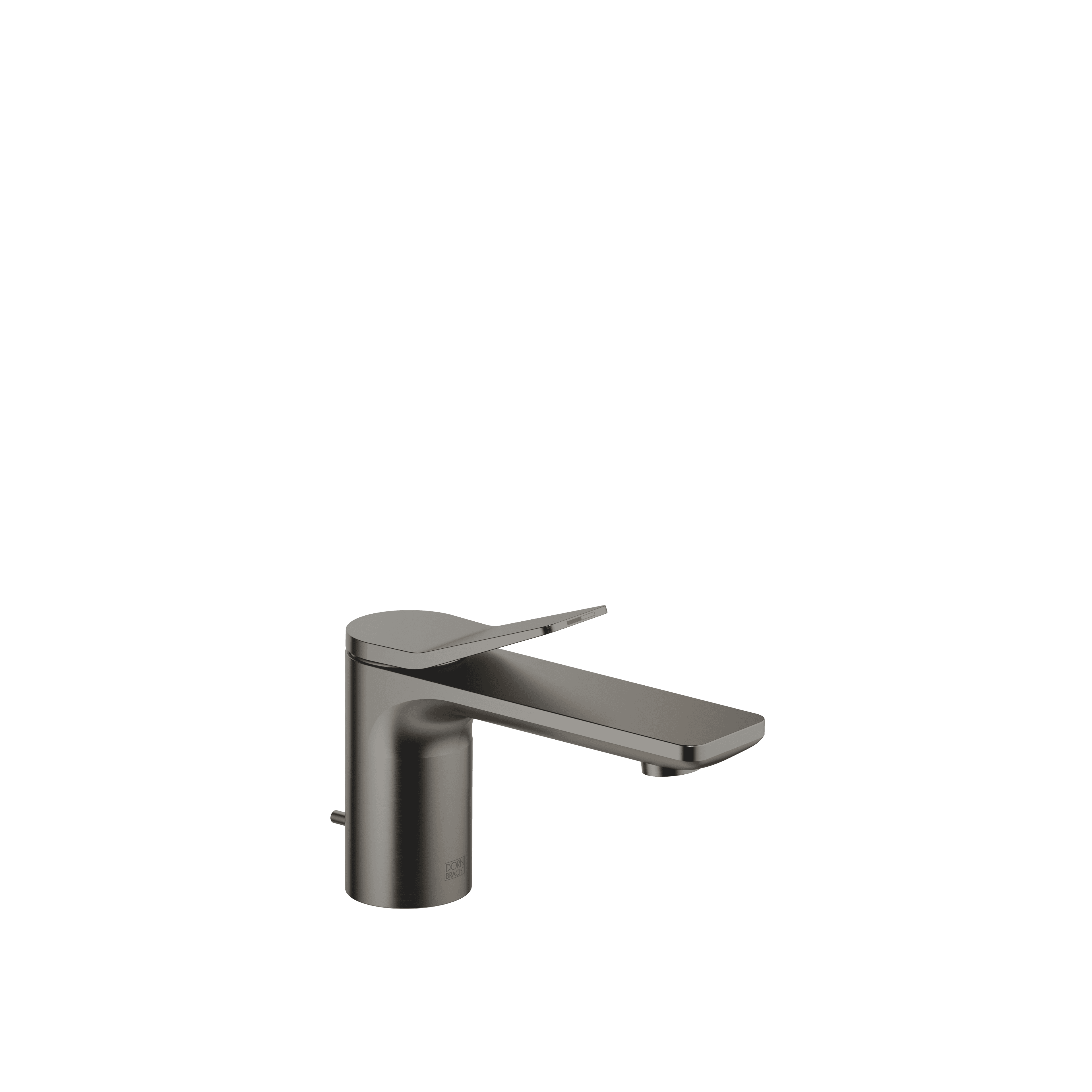 LISSÉ Single-lever basin mixer with pop-up waste in Brushed Dark Platinum