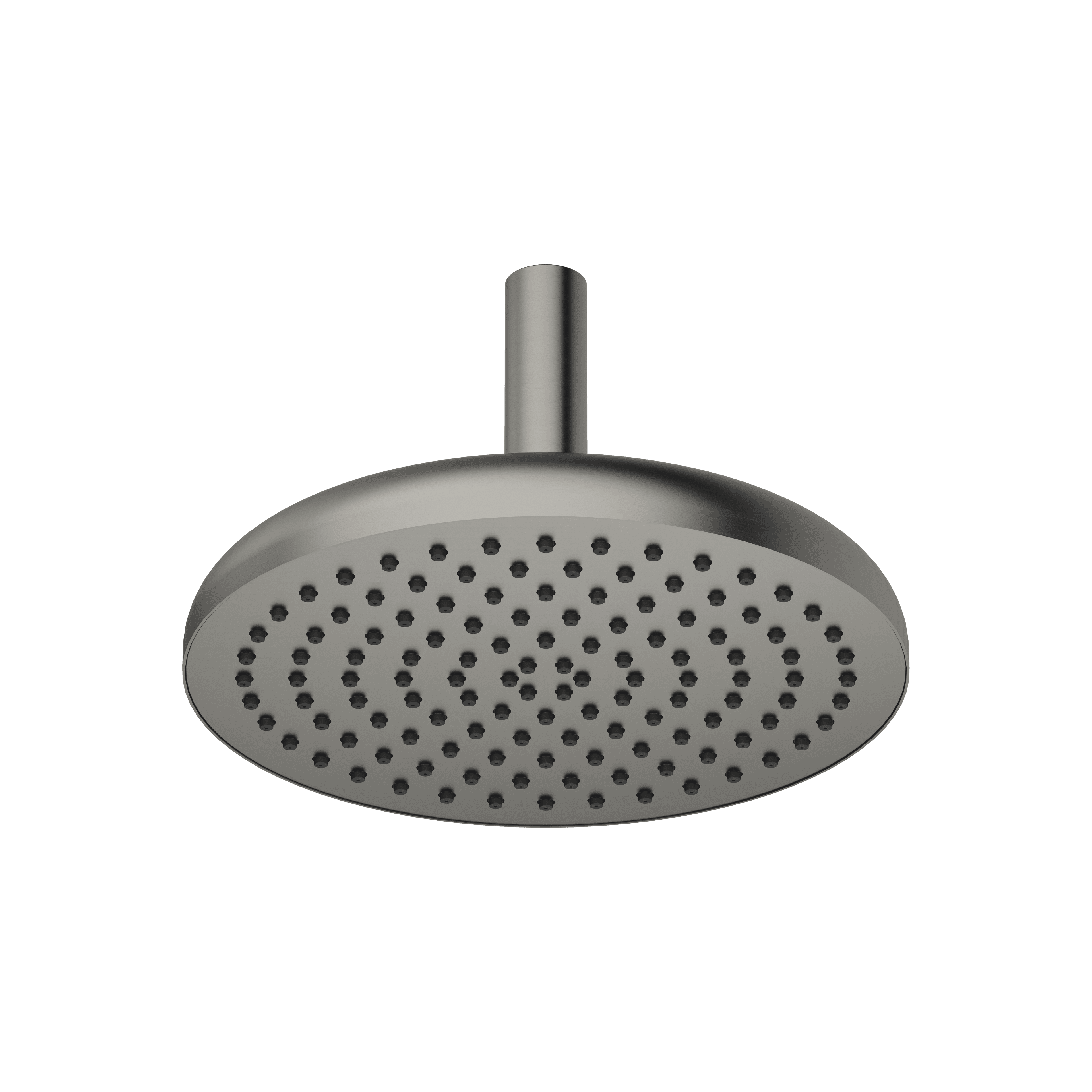 Rain shower with ceiling fixing FlowReduce in Brushed Dark Platinum