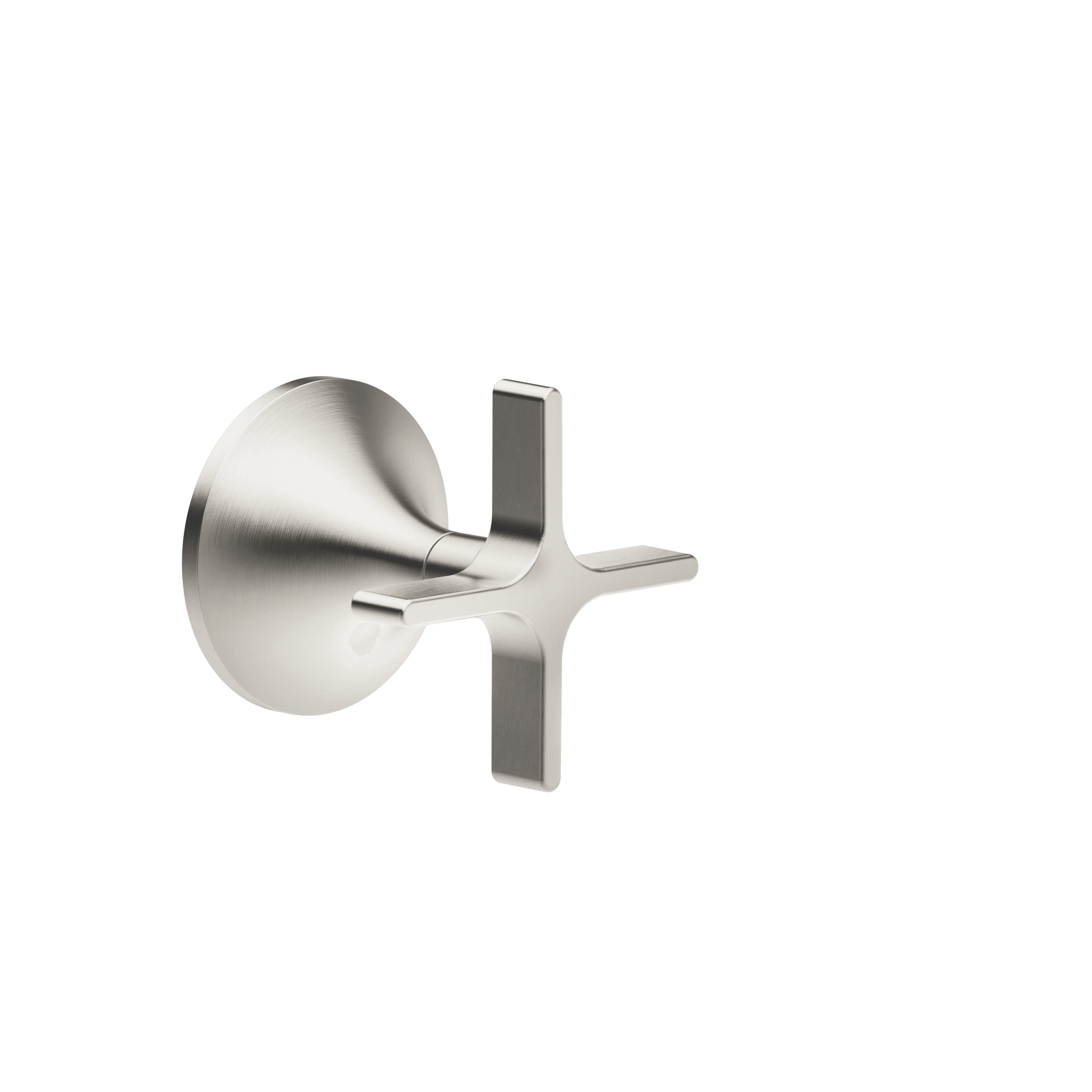 VAIA Wall valve clockwise closing 1/2" in Brushed Platinum