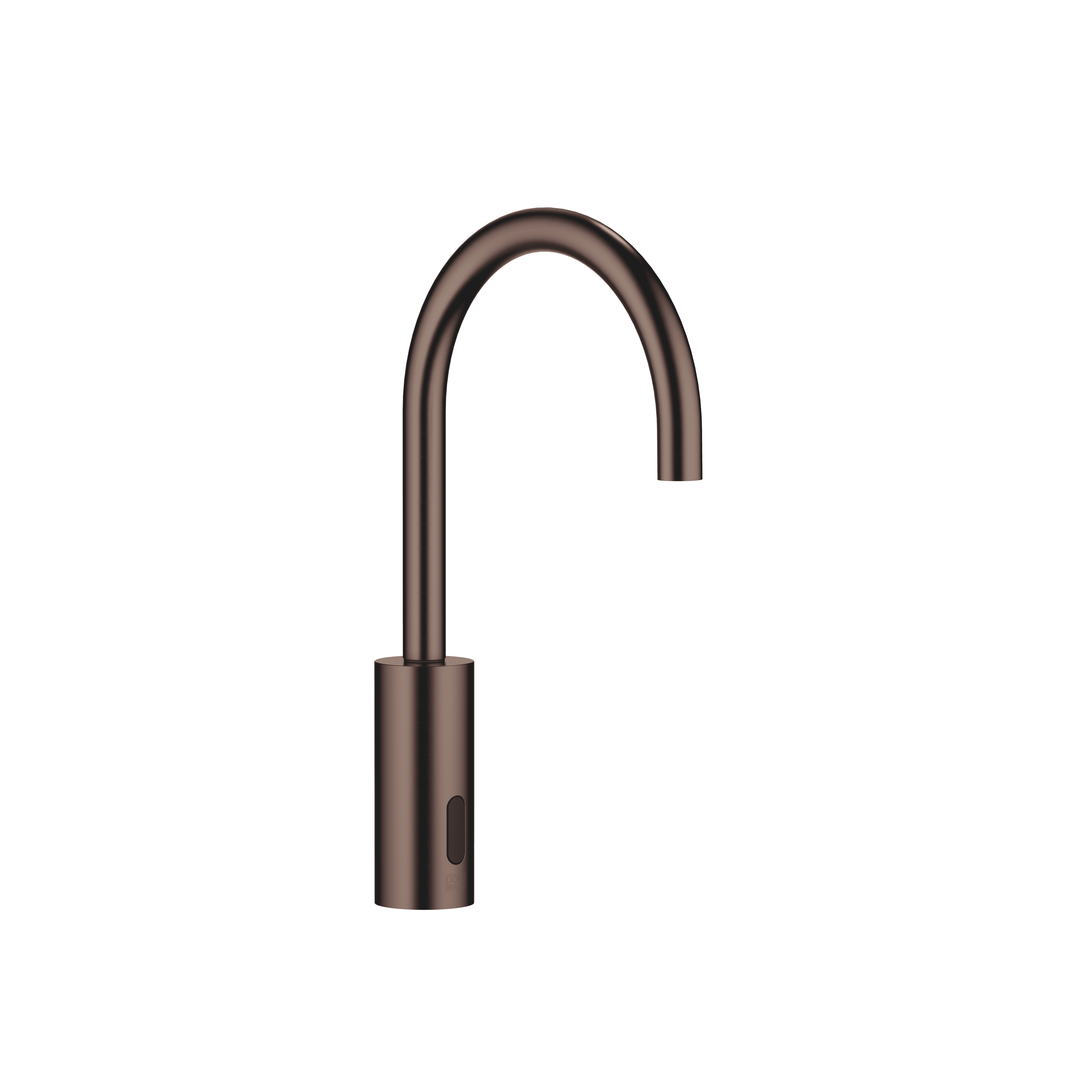 Touchfree Washstand fitting with electronic opening and closing function without pop-up waste in Brushed Dark Bronze (PVD)