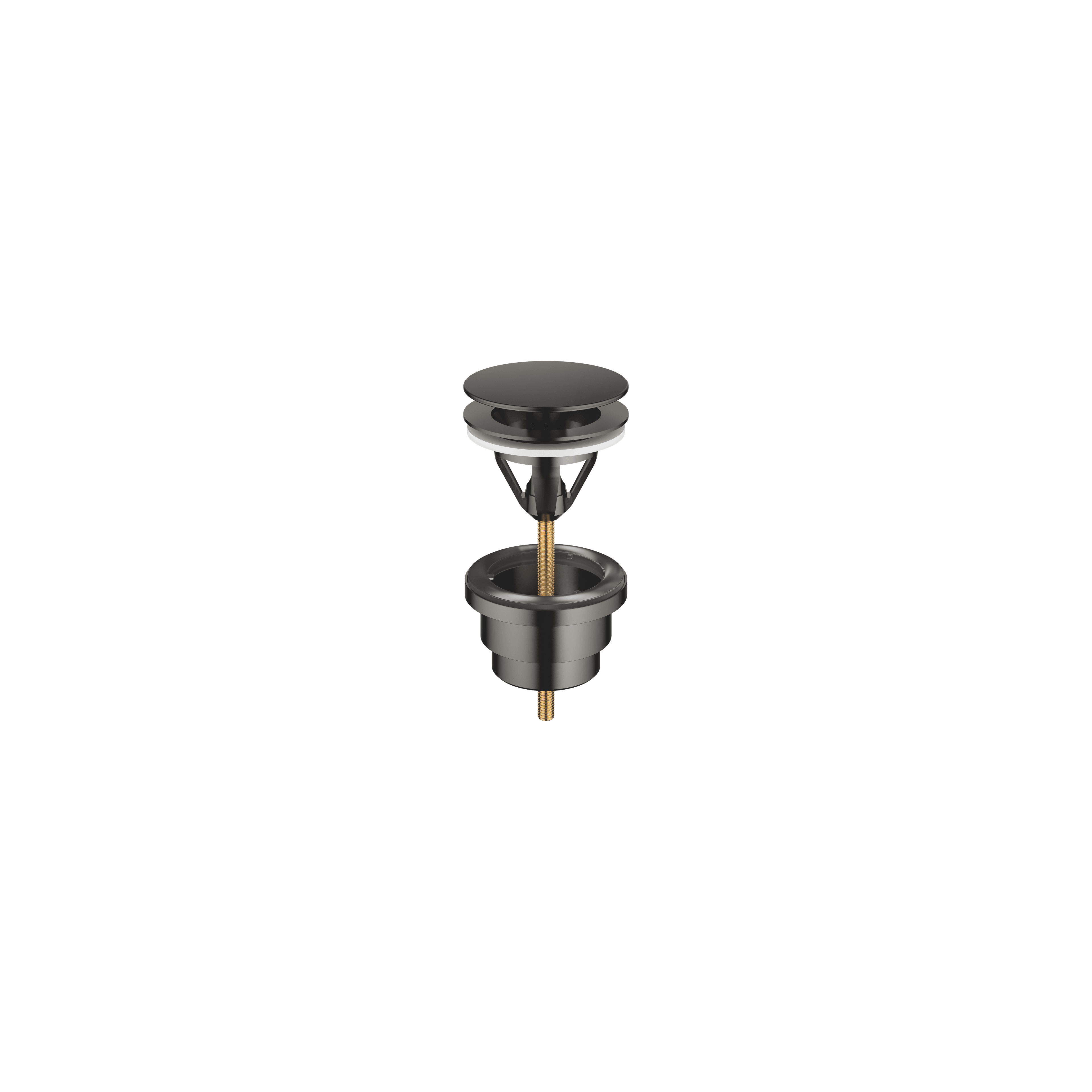Basin Waste without press-closing 1 1/4" in Brushed Dark Platinum