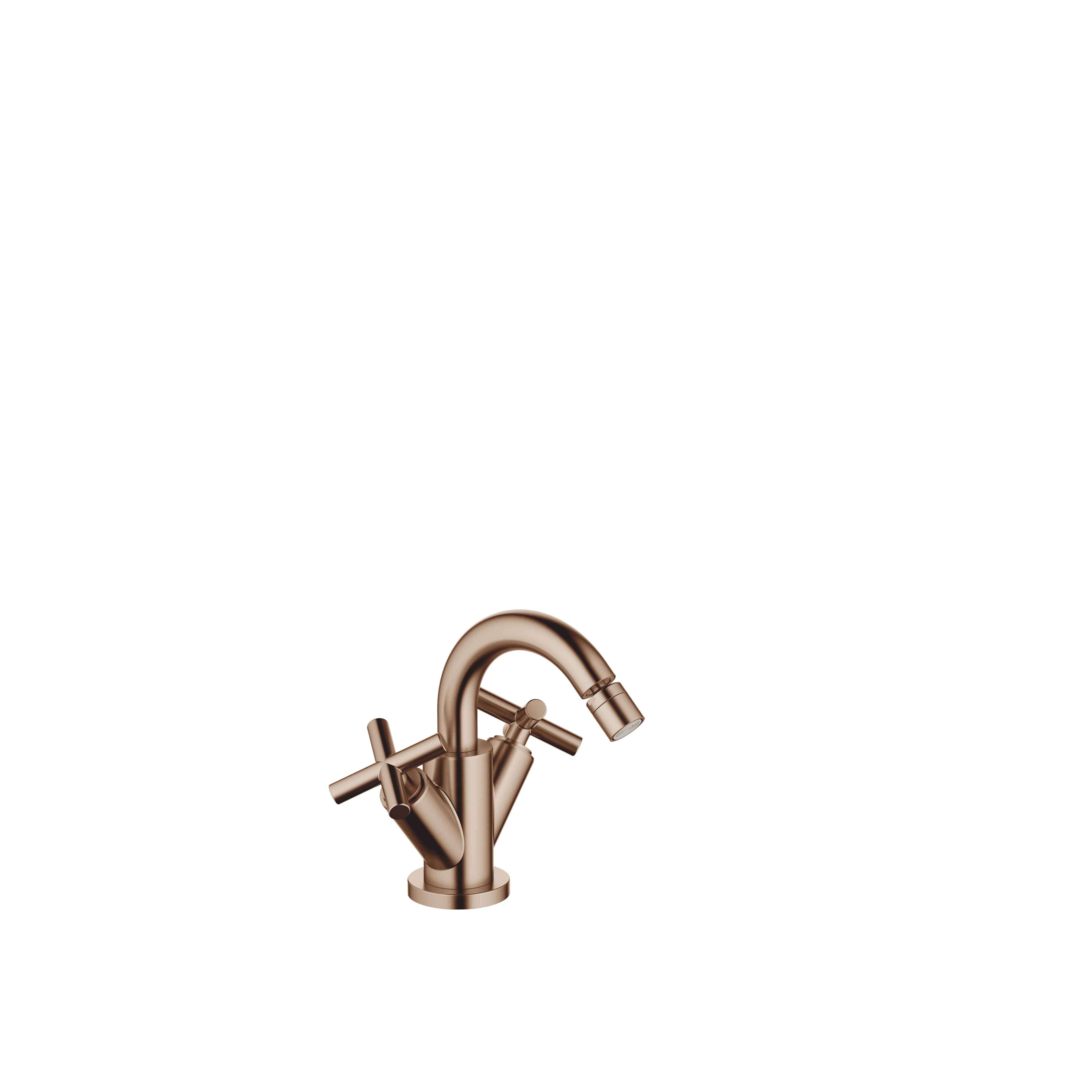 TARA Single-hole bidet mixer with pop-up waste in Brushed Bronze (PVD)