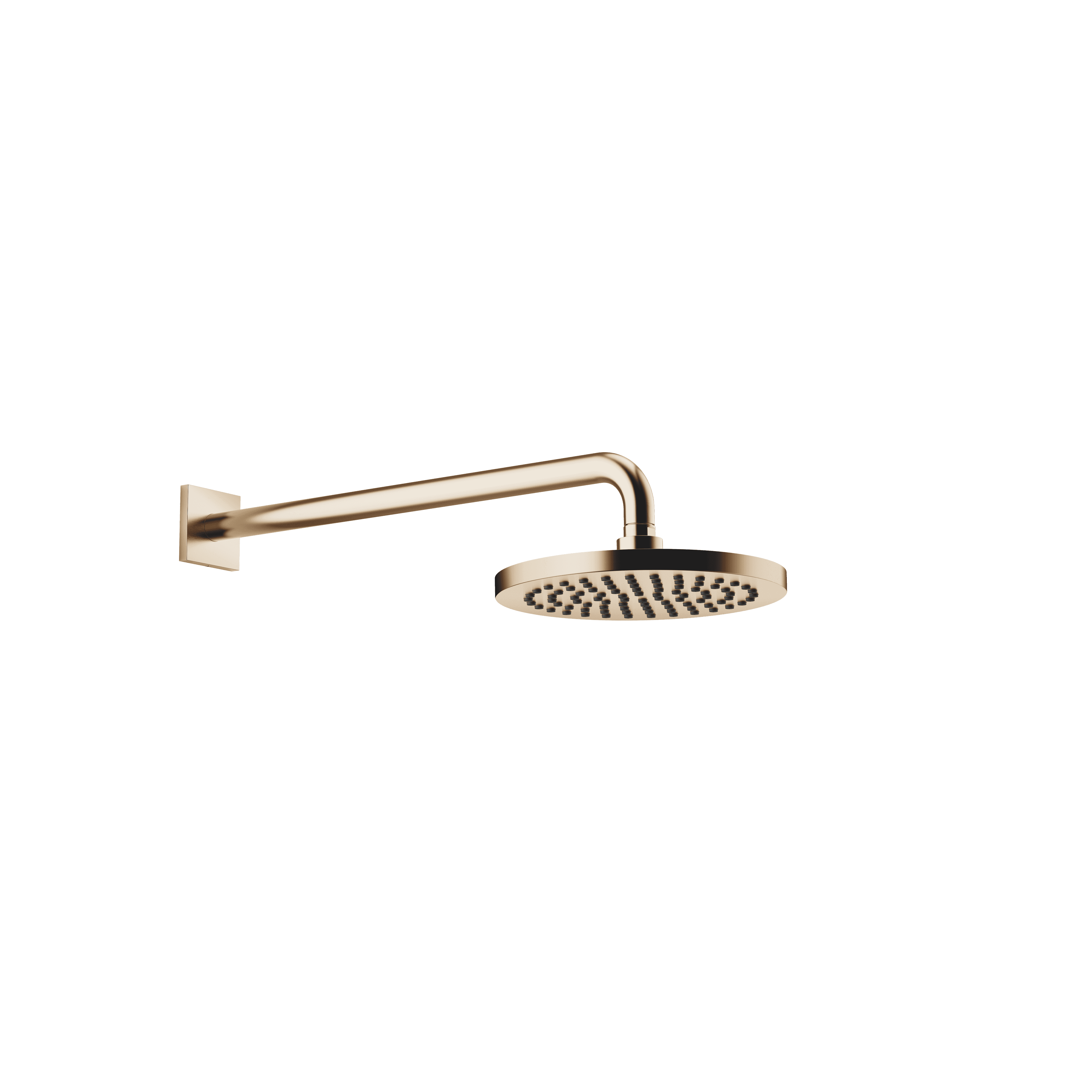 Rain shower with wall fixing 220 mm in Brushed Champagne (22kt Gold)