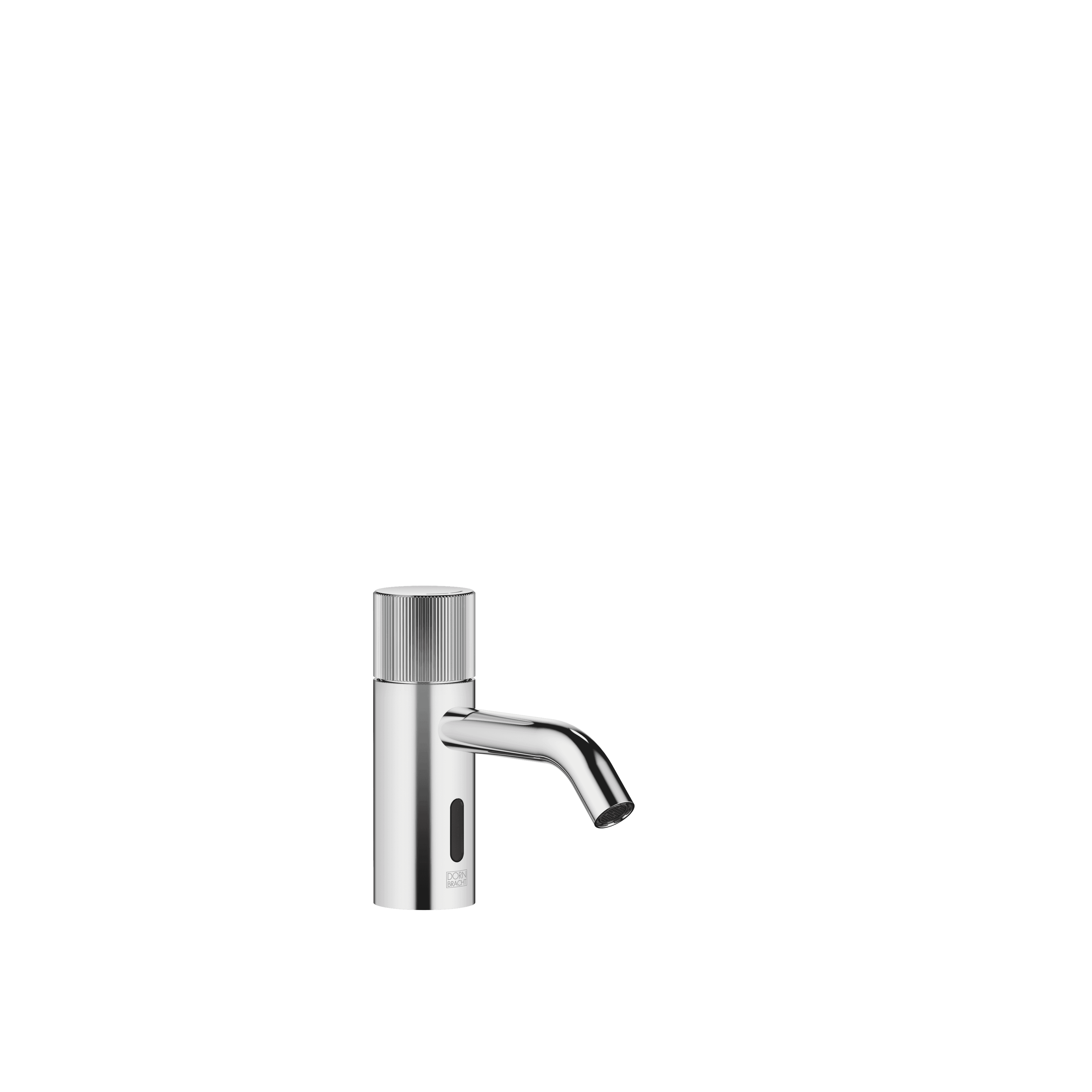 META Touchfree Washstand fitting with electronic opening and closing function without pop-up waste in Chrome