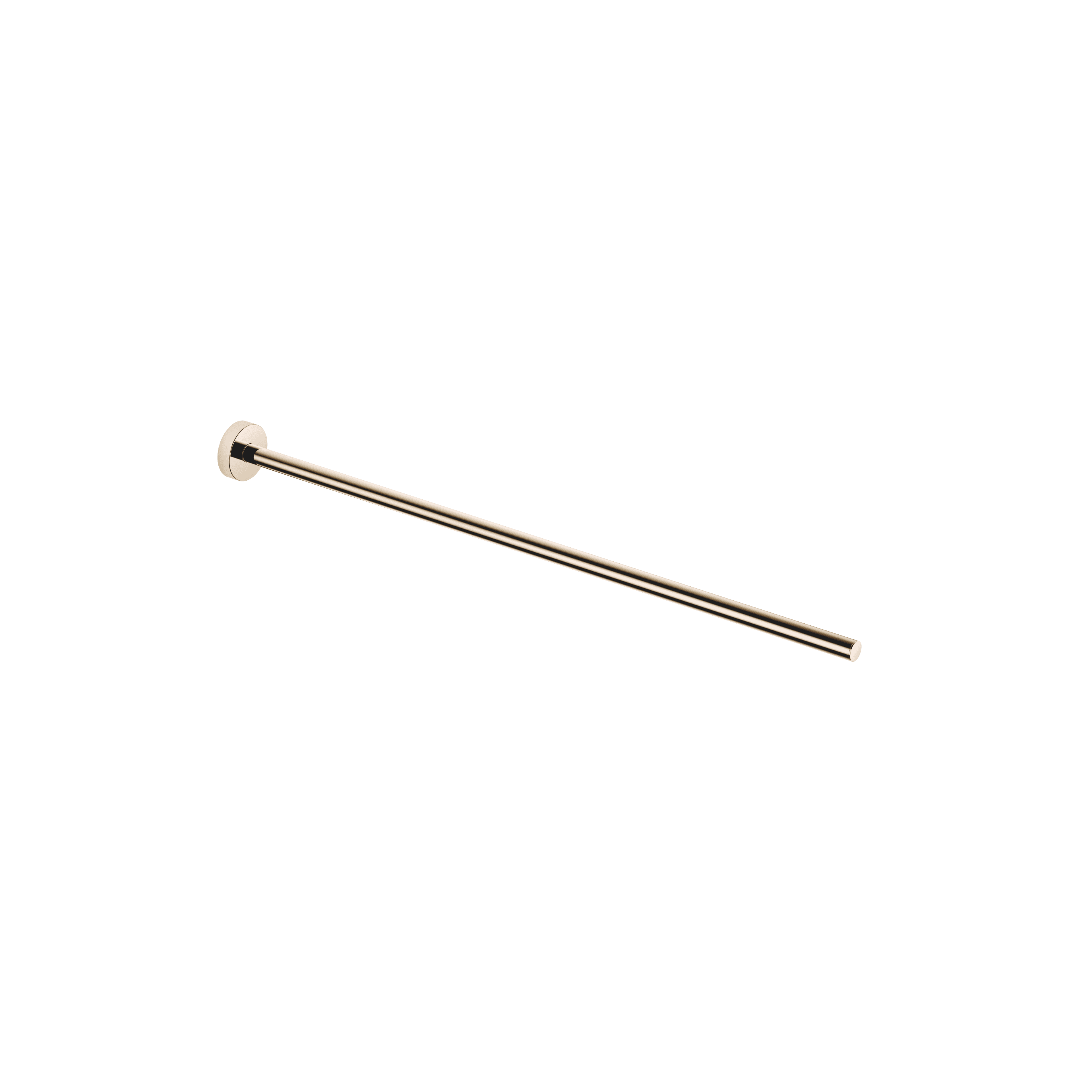 Towel bar 1-piece non-swivel in Light Gold (PVD)