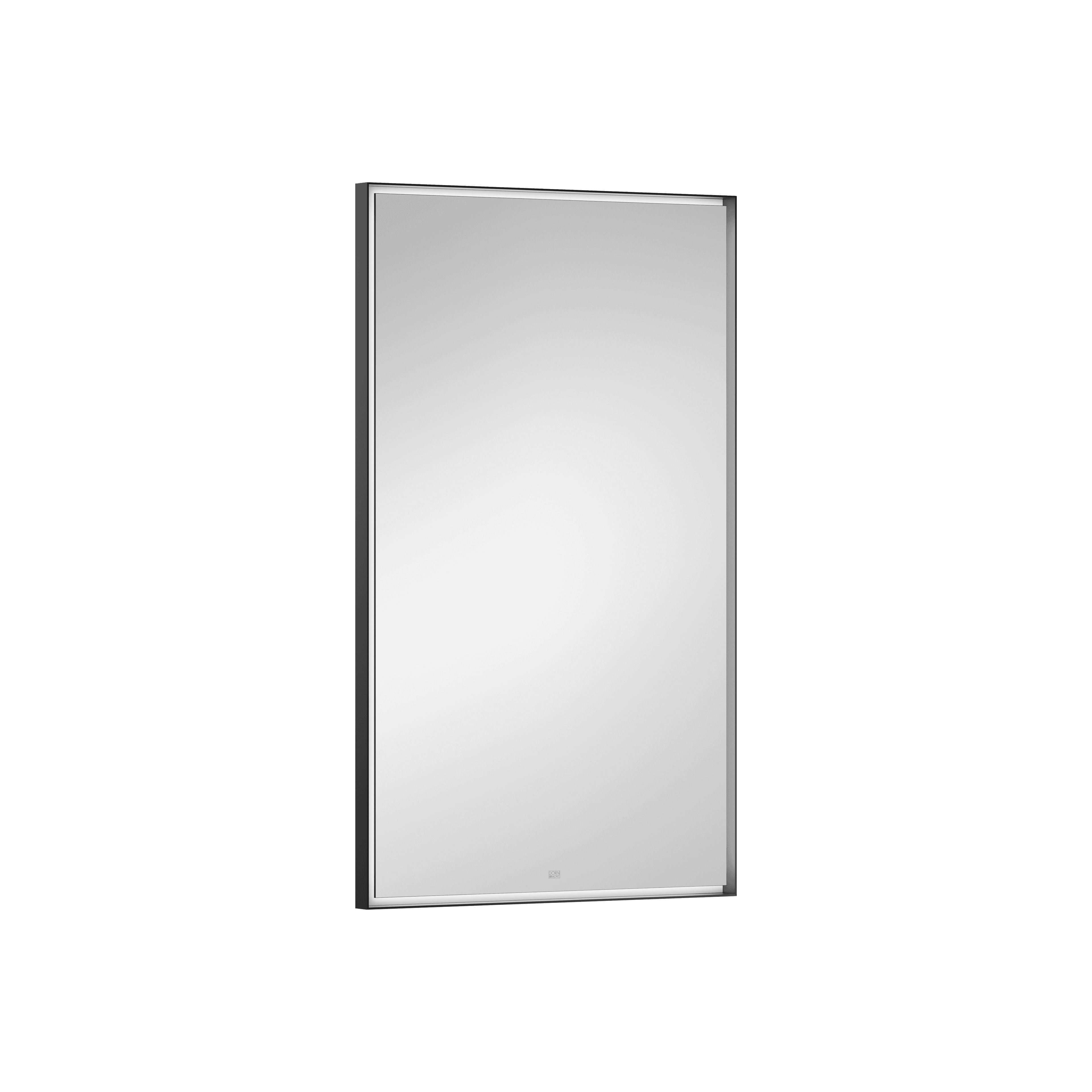 Lighted mirror angular in Matte Black