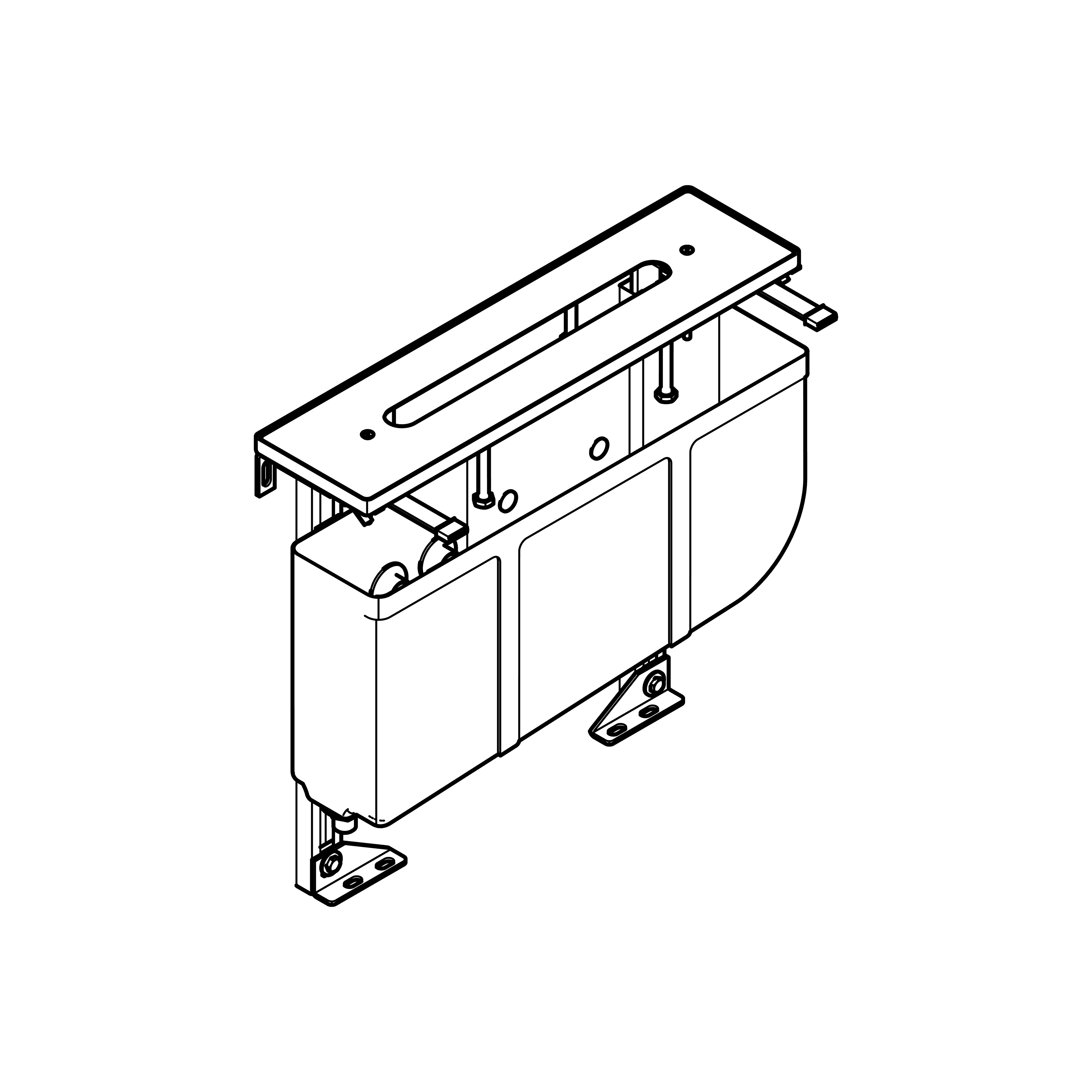 Perfecto installation kit - in Standard finish