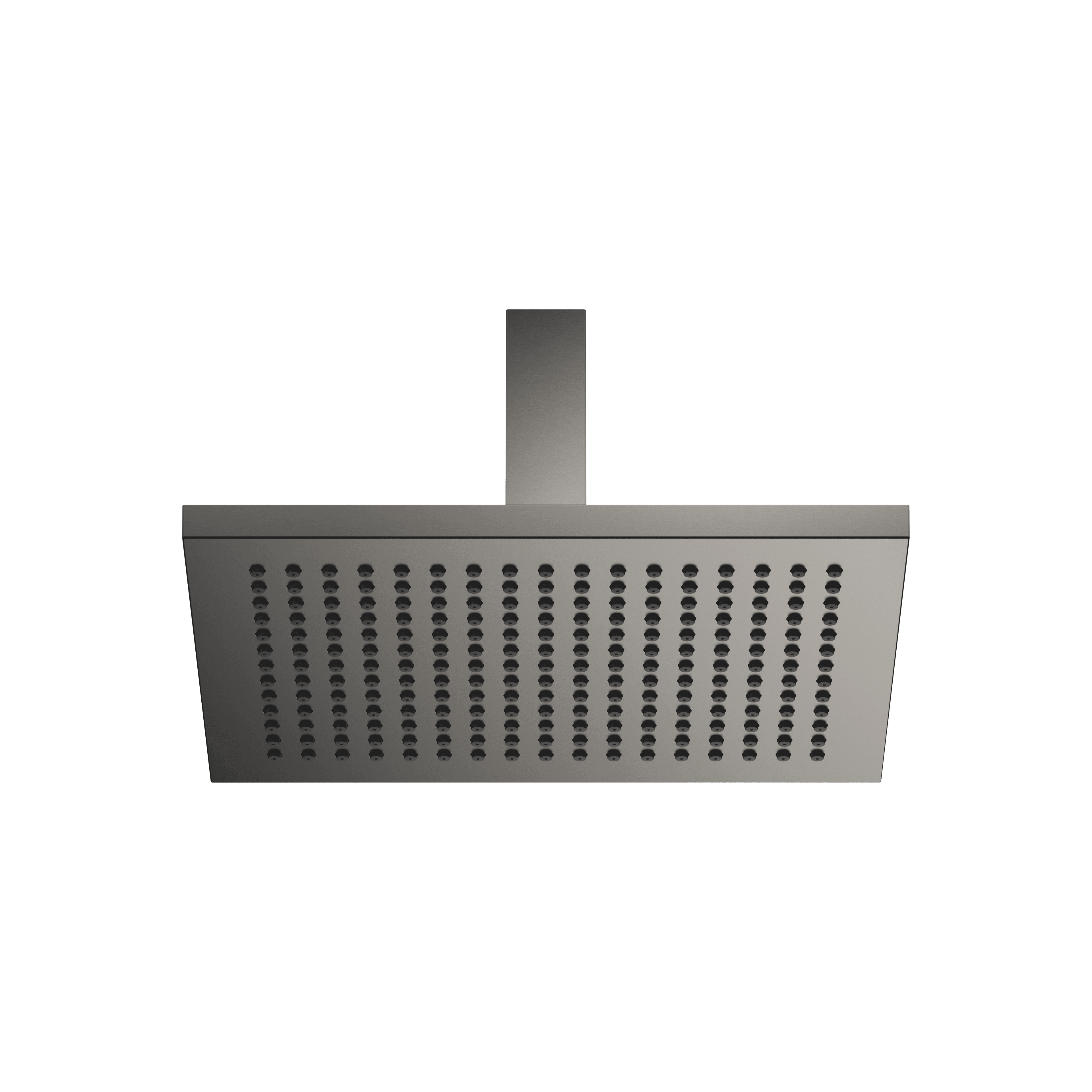 Rain shower with ceiling fixing 300 x 240 mm in Brushed Dark Platinum