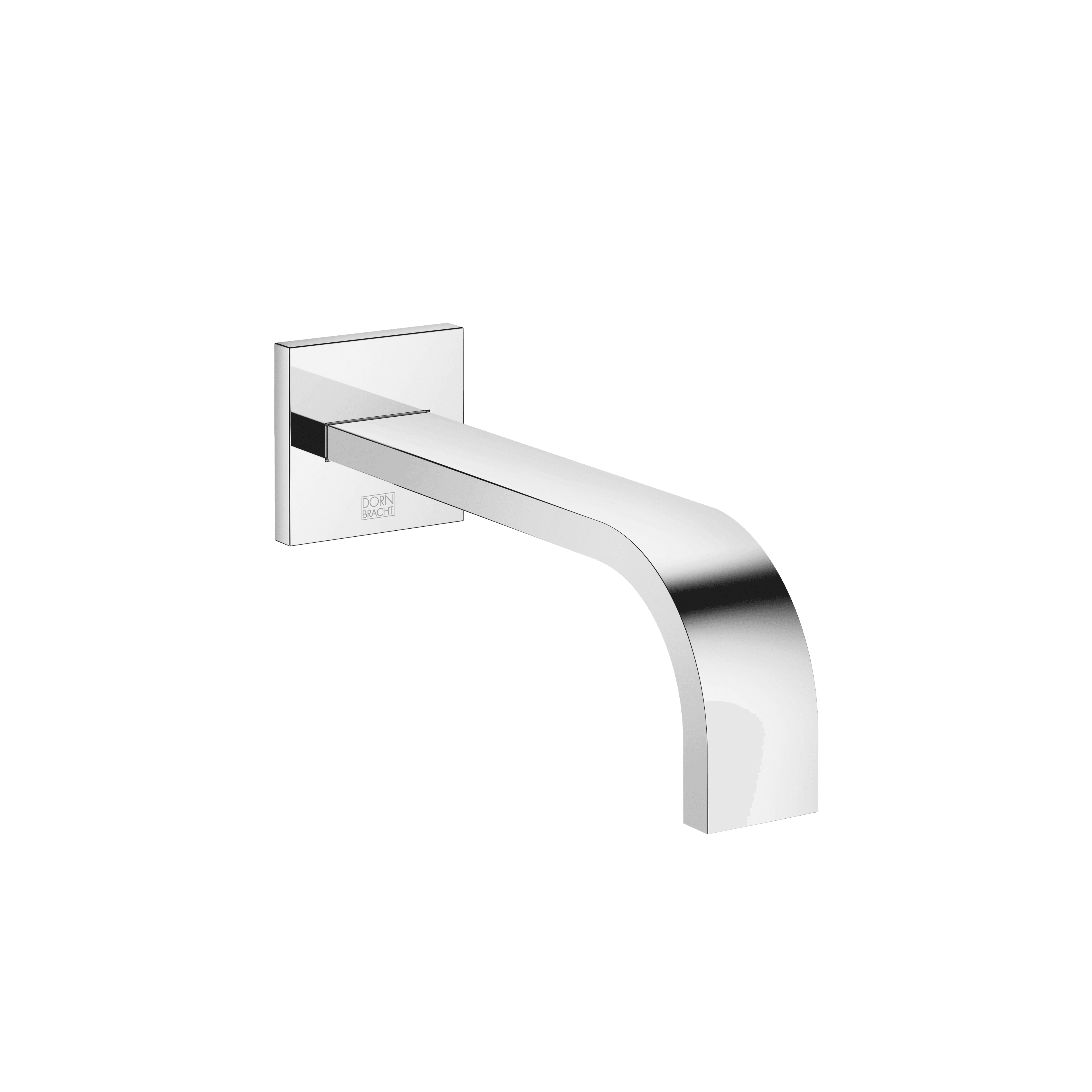 MEM Wall-mounted basin spout without pop-up waste in Chrome