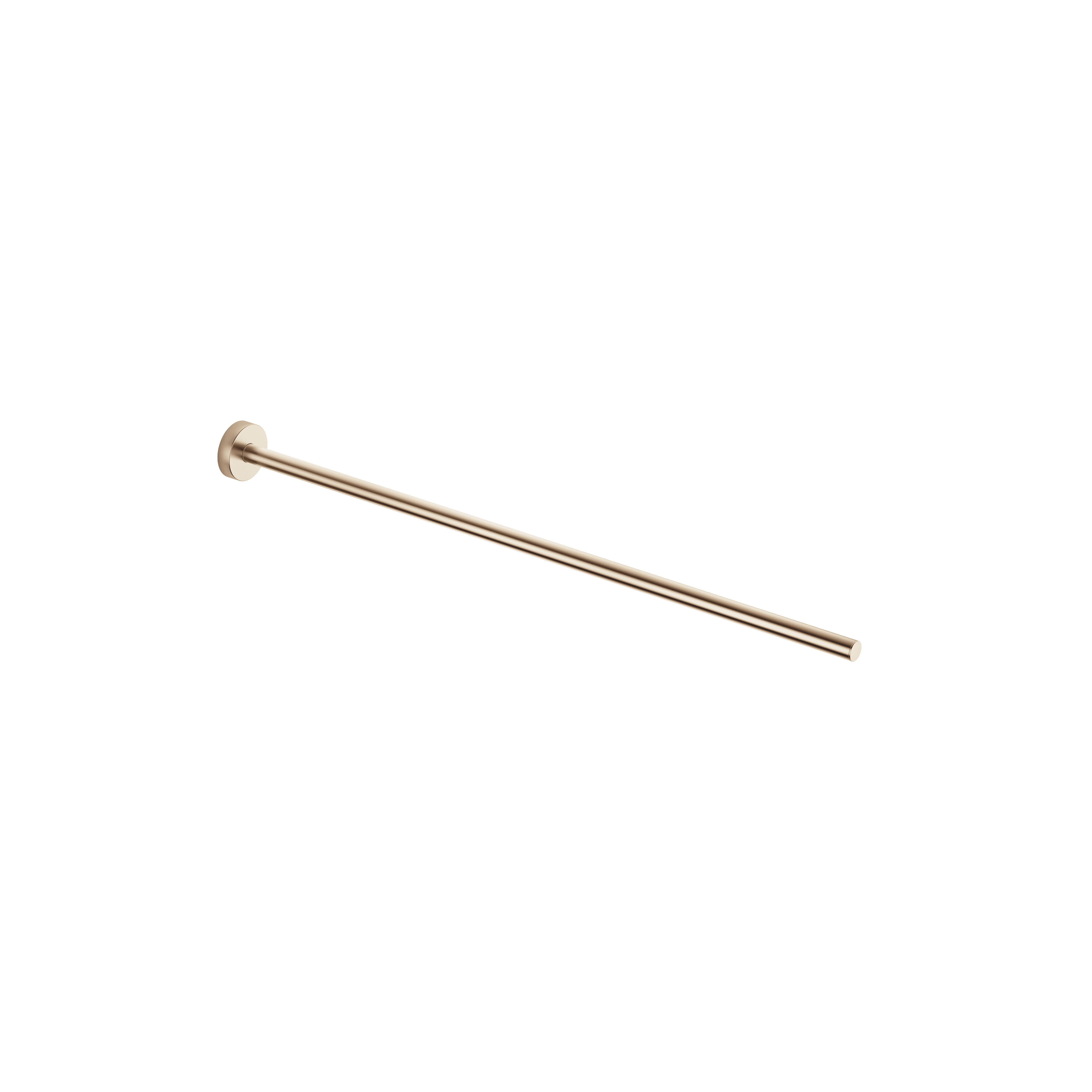 Towel bar 1-piece non-swivel in Brushed Light Gold (PVD)