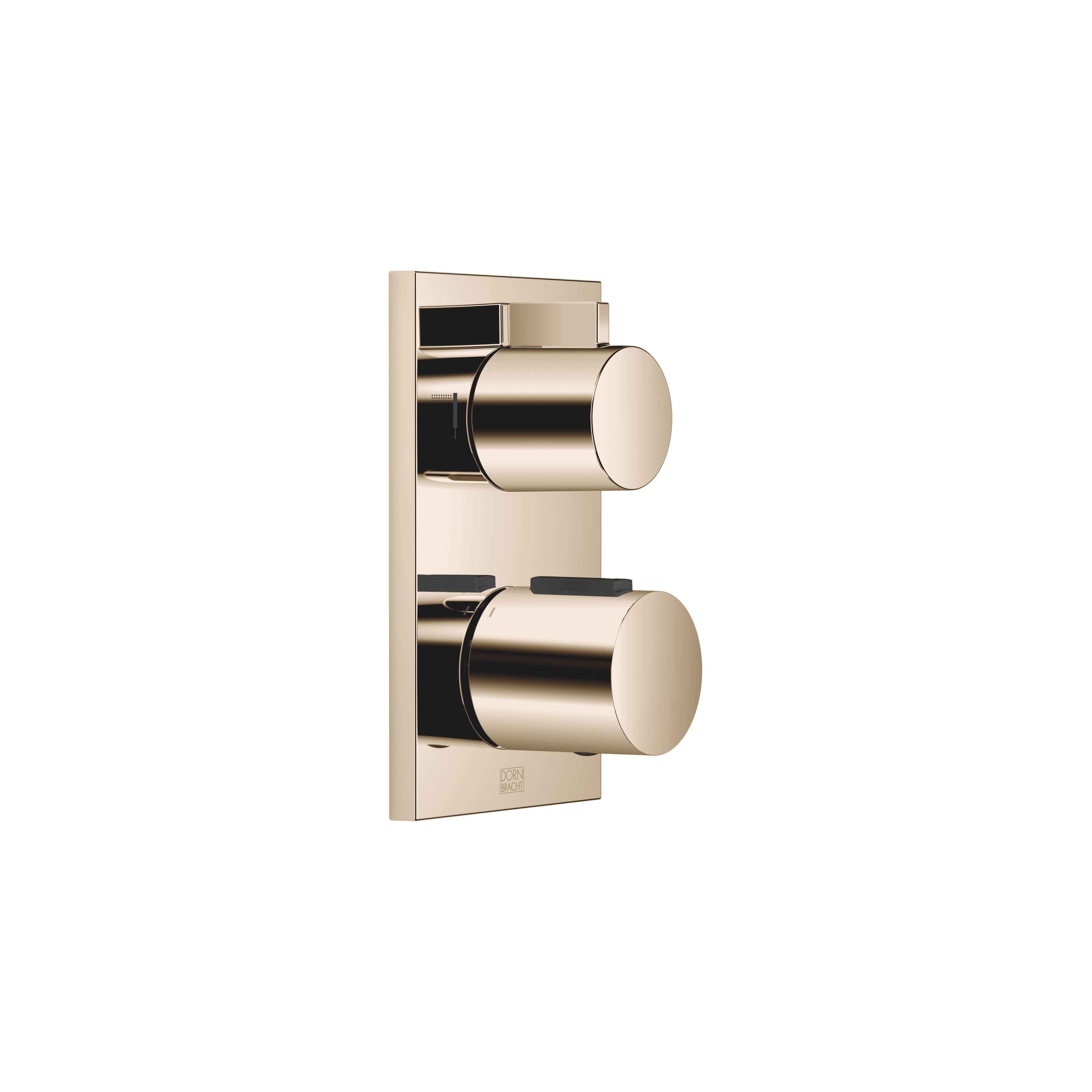 Concealed thermostat with two function volume control in Champagne (22kt Gold)