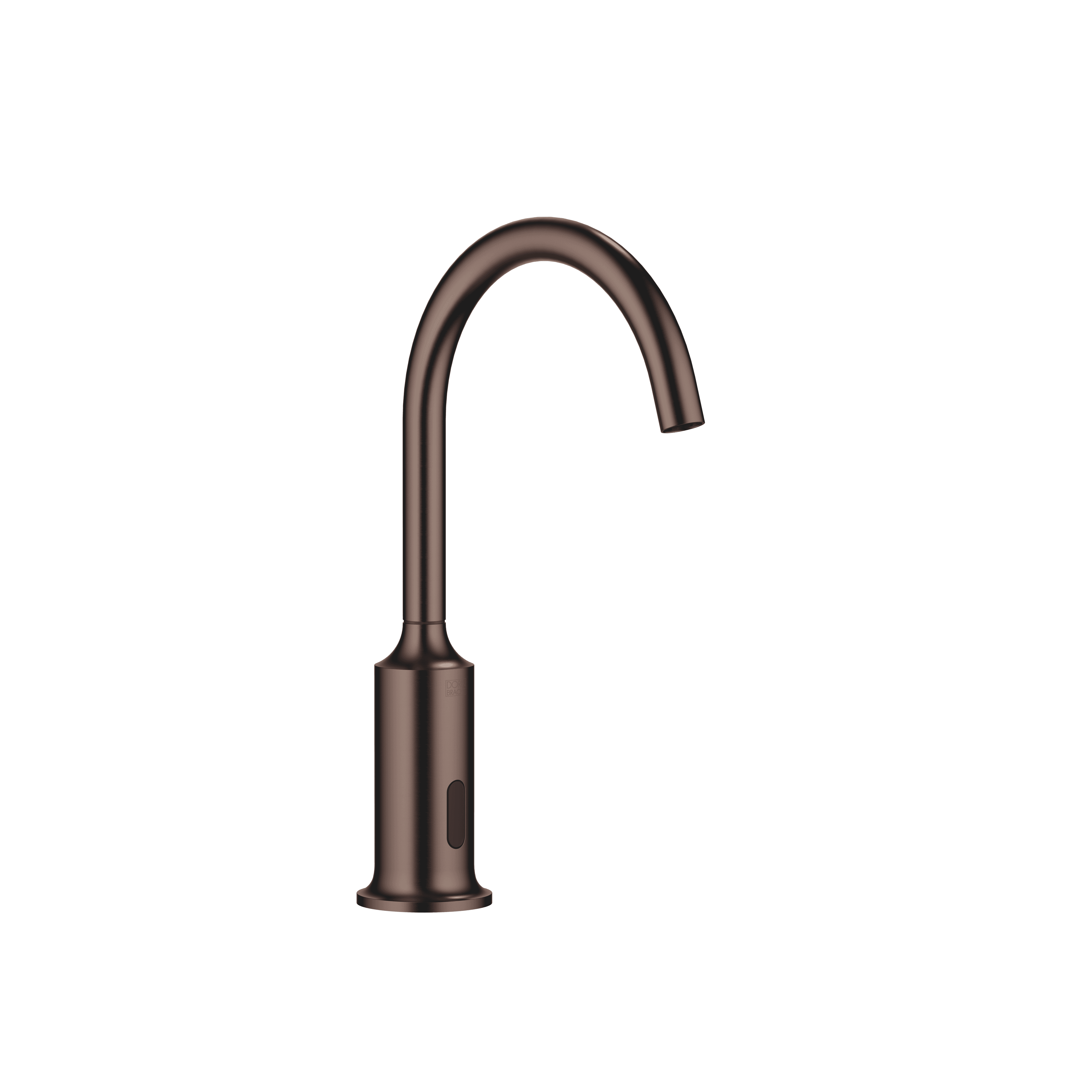 VAIA Touchfree Washstand fitting with electronic opening and closing function without pop-up waste in Brushed Dark Bronze (PVD)