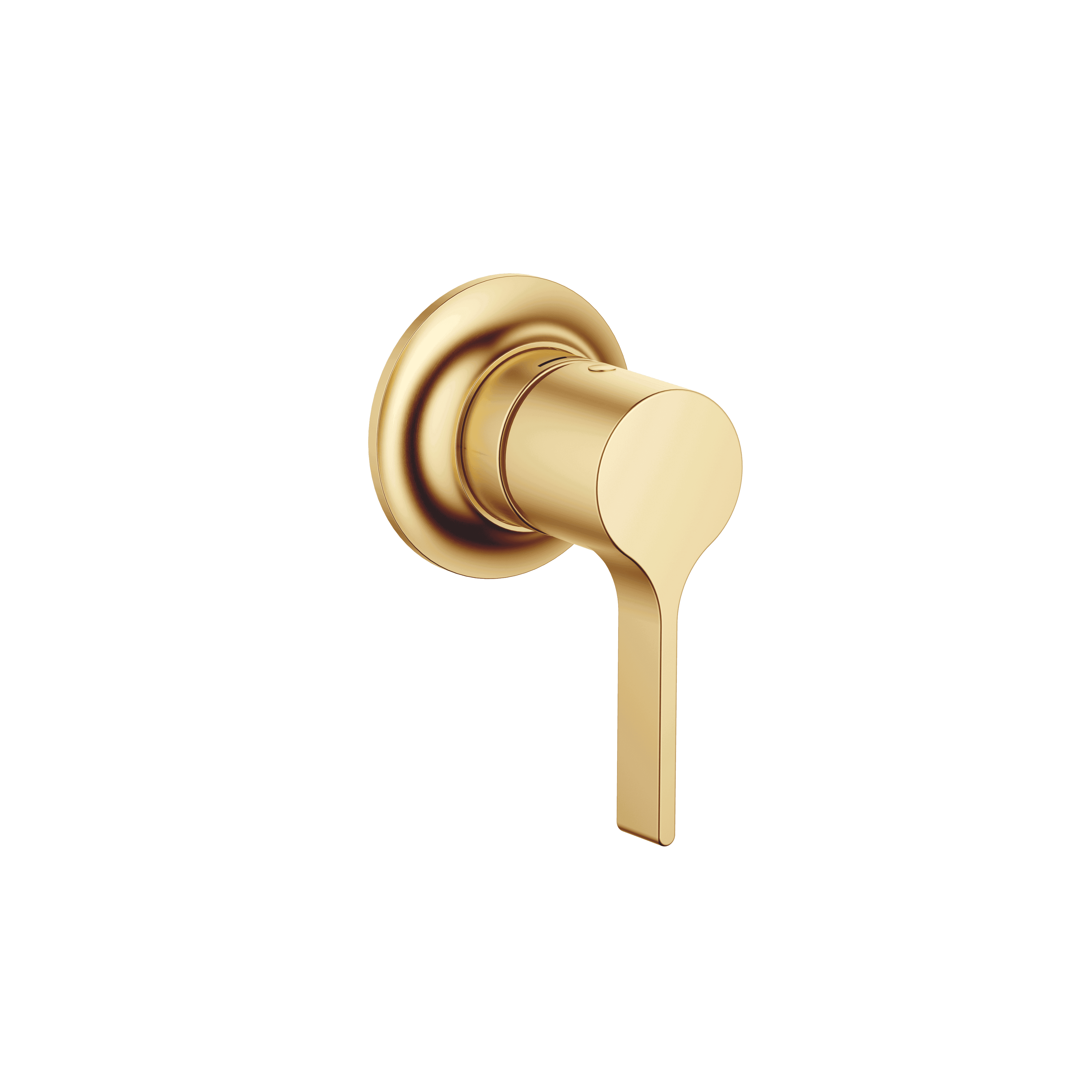 VAIA Concealed single-lever mixer with cover plate in Brushed Durabrass (23kt Gold)