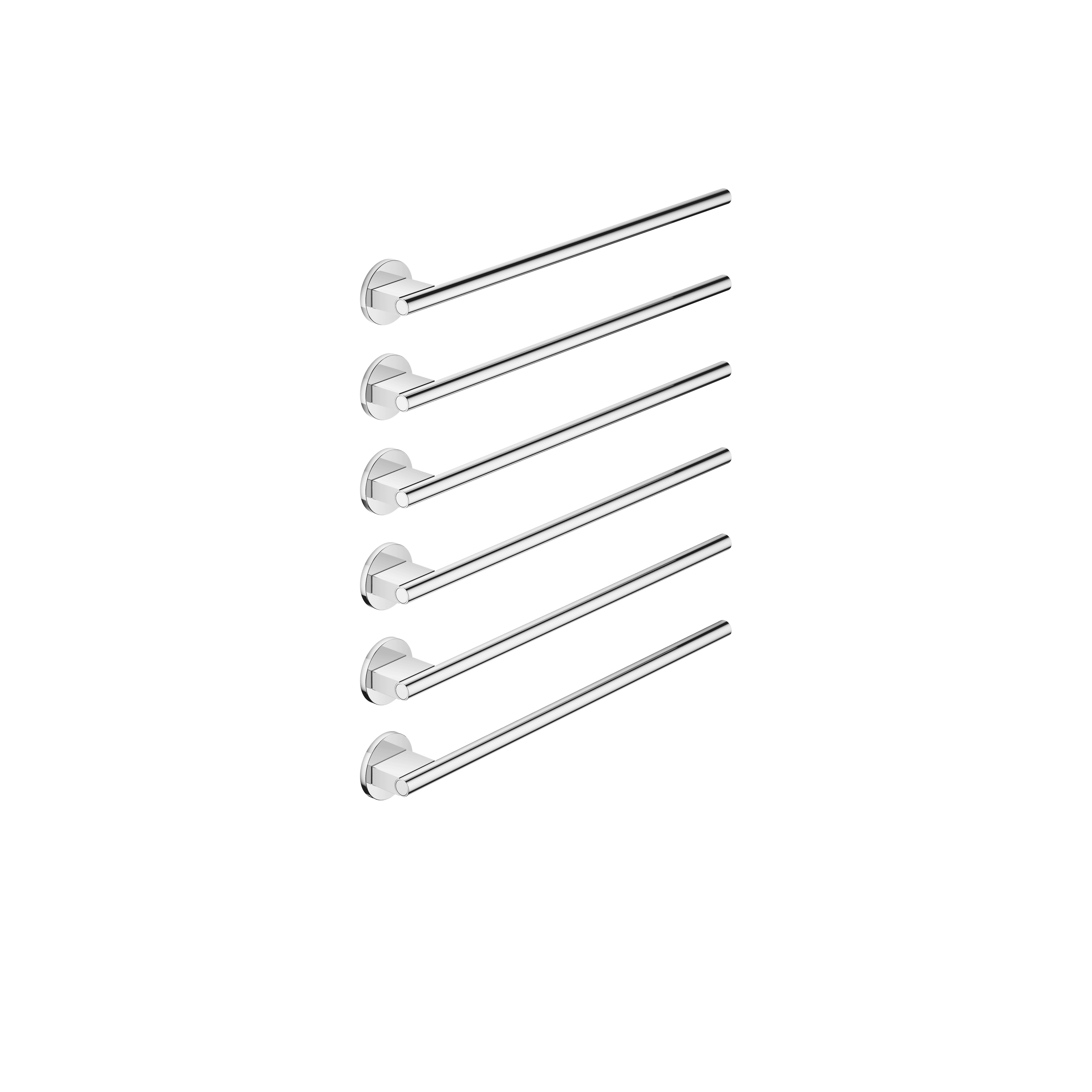 Towel warmer , 6-fold , projection right , without control element in Chrome