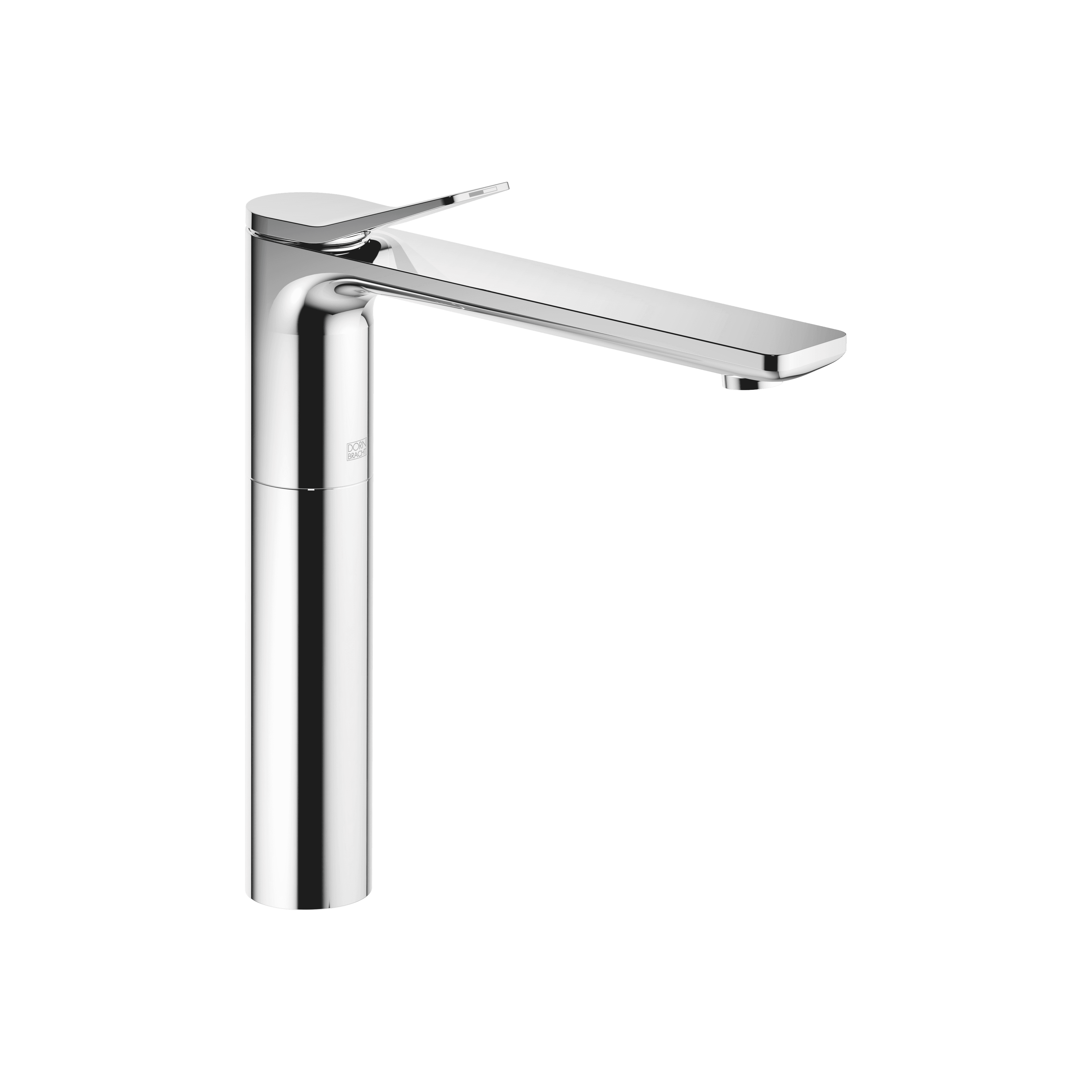 LISSÉ Single-lever basin mixer with raised base without pop-up waste