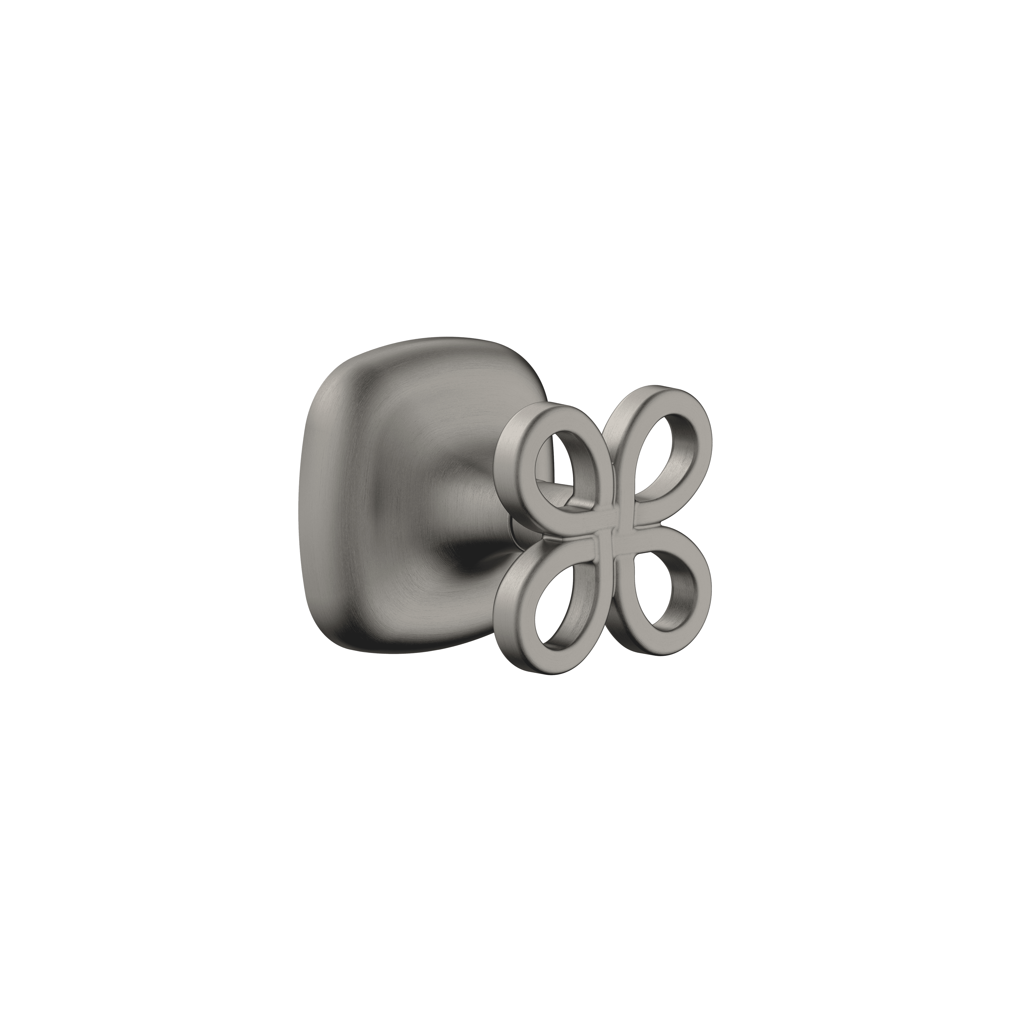 Wall valve clockwise closing 1/2" in Brushed Dark Platinum