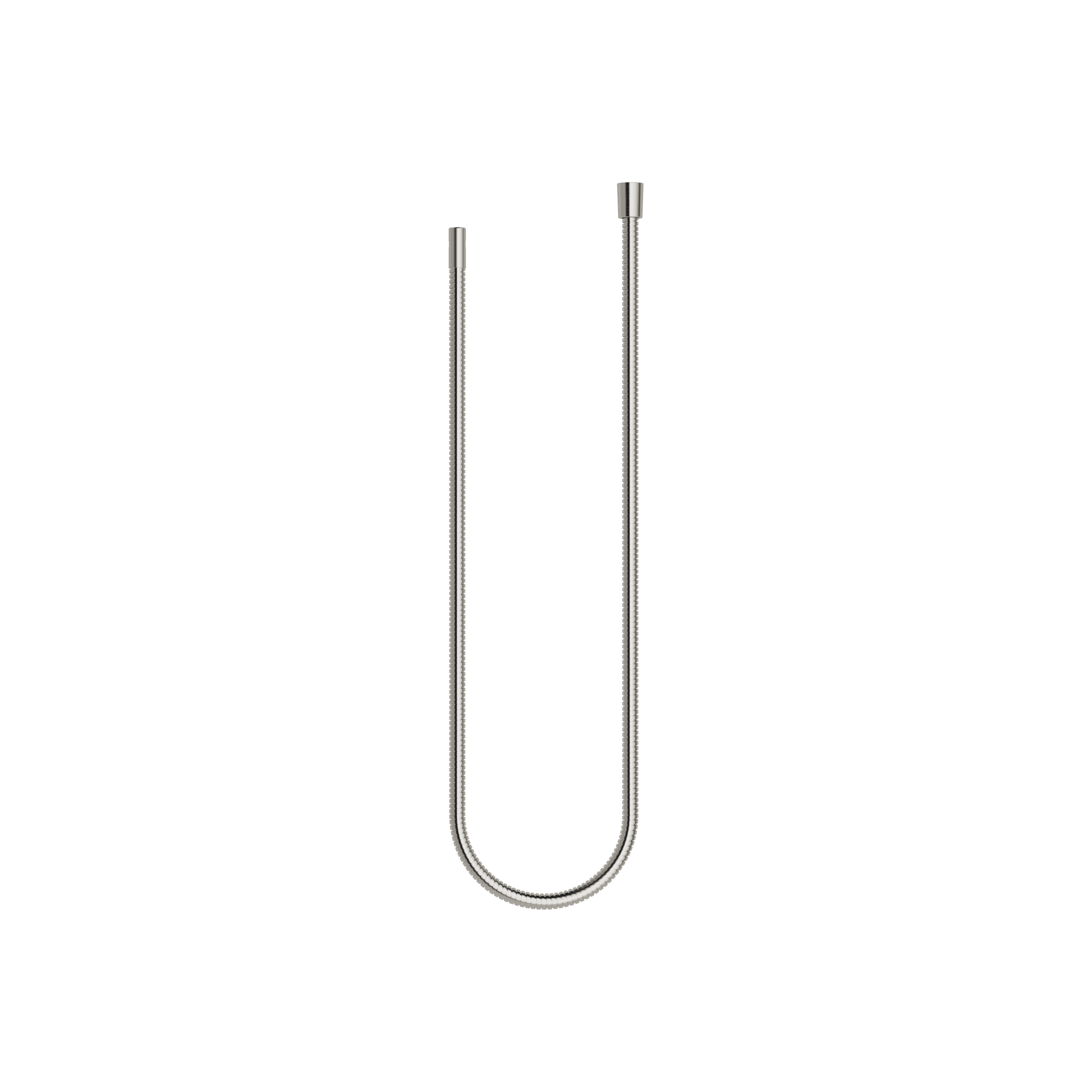 Metal shower hose extending 1/2" x 3/8" x 1250 mm in Brushed Platinum
