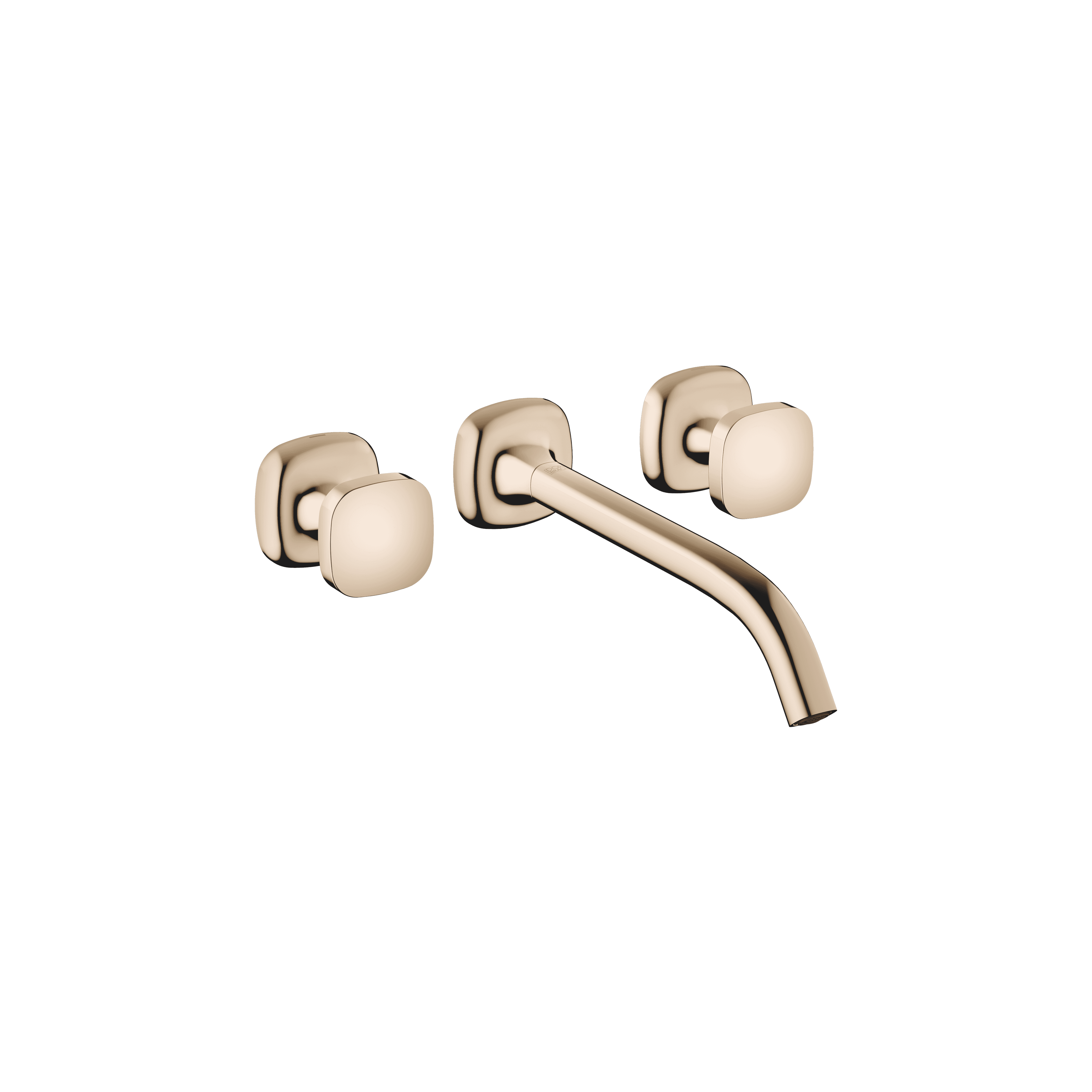 COYA Wall-mounted basin mixer without pop-up waste in Champagne (22kt Gold)