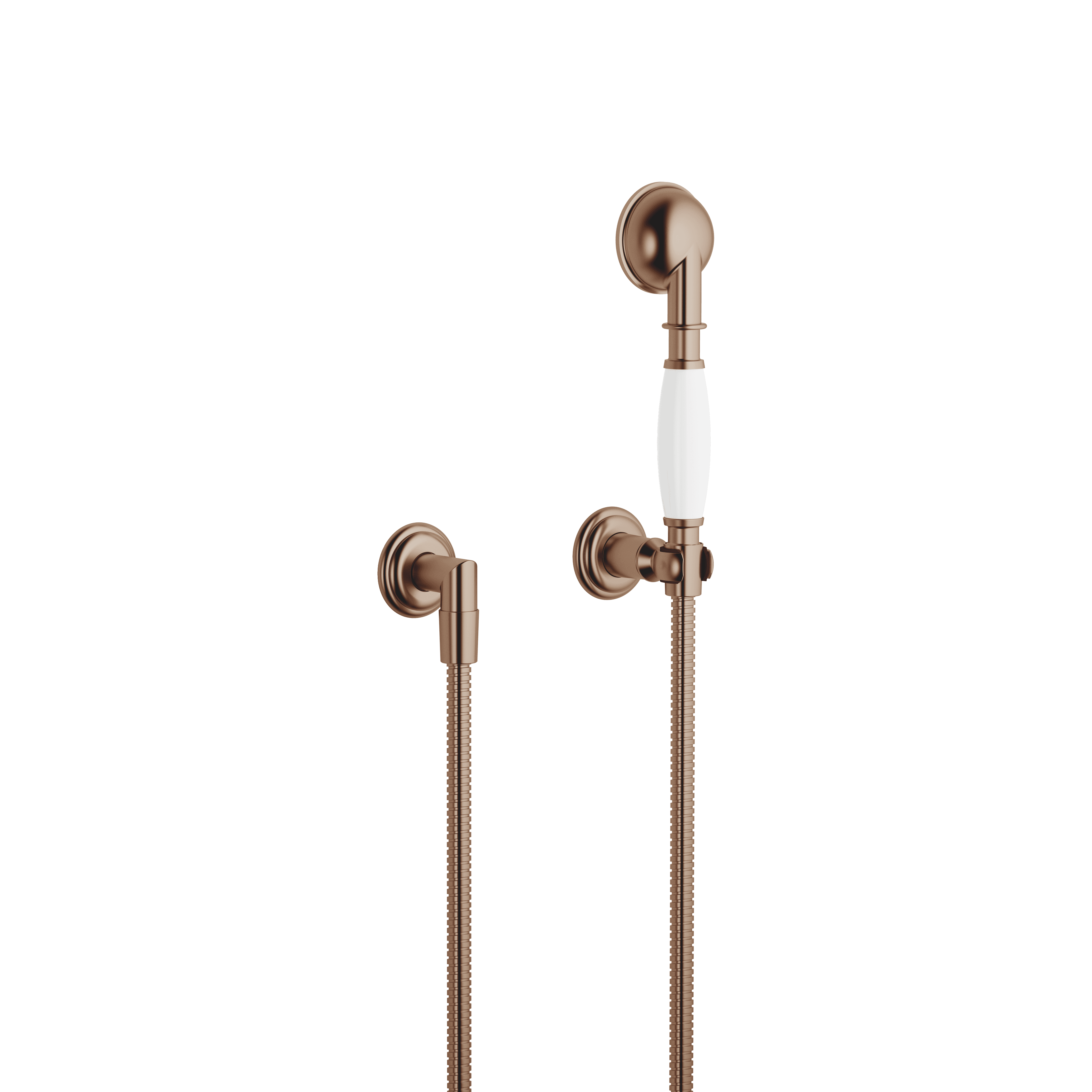 MADISON Hand shower set with individual rosettes FlowReduce in Brushed Bronze (PVD)