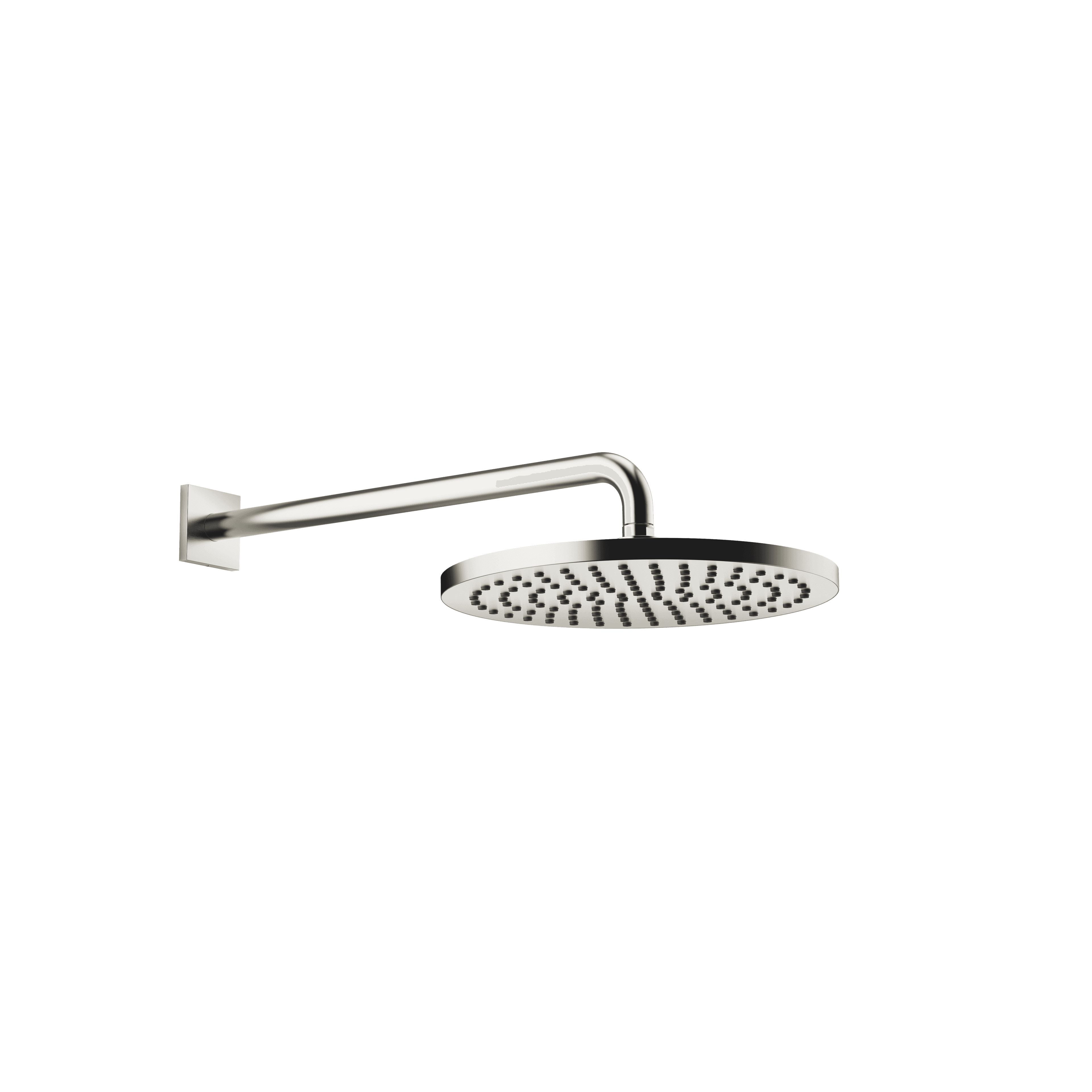 Rain shower with wall fixing 300 mm in Brushed Platinum
