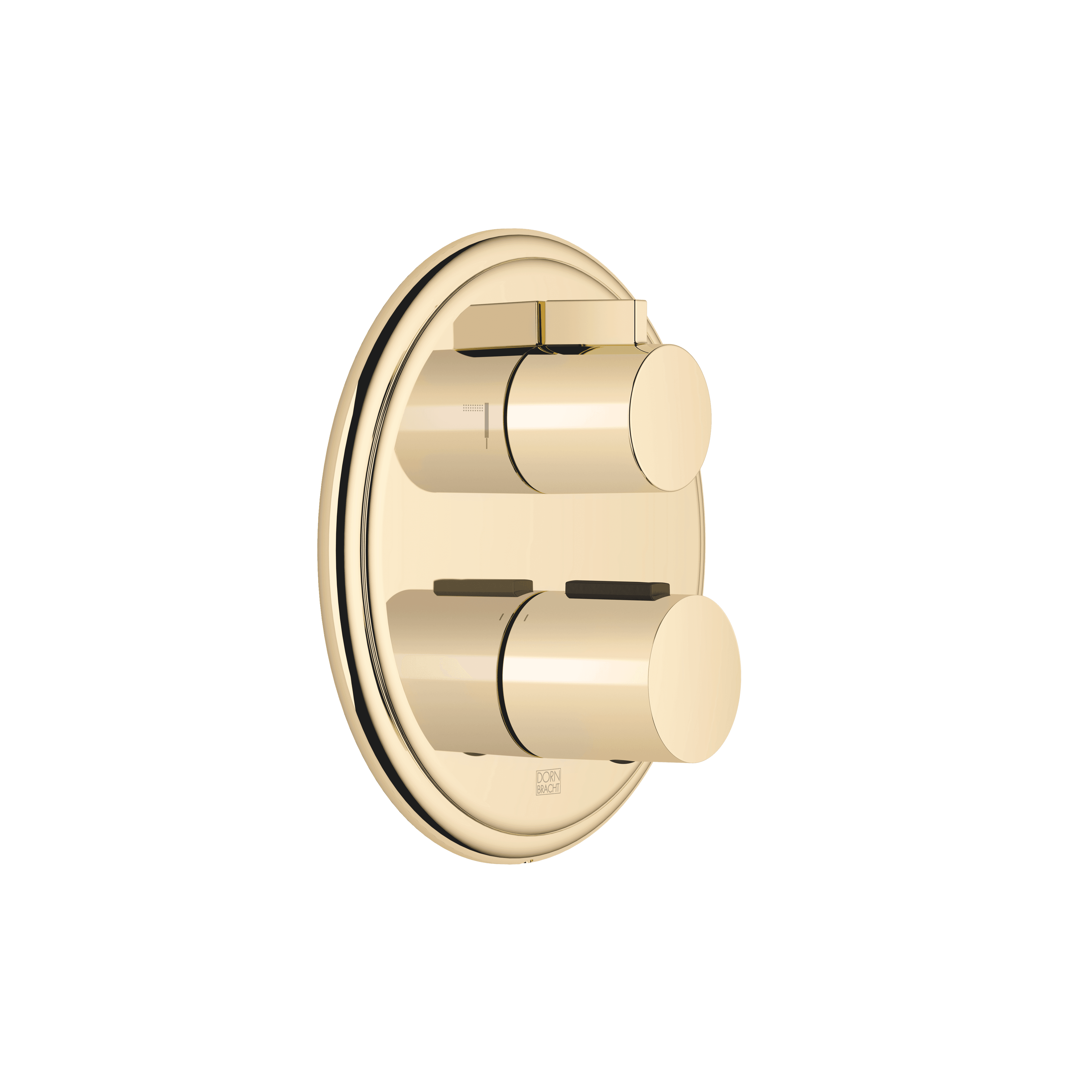 MADISON Concealed thermostat with two function volume control in Durabrass (23kt Gold)