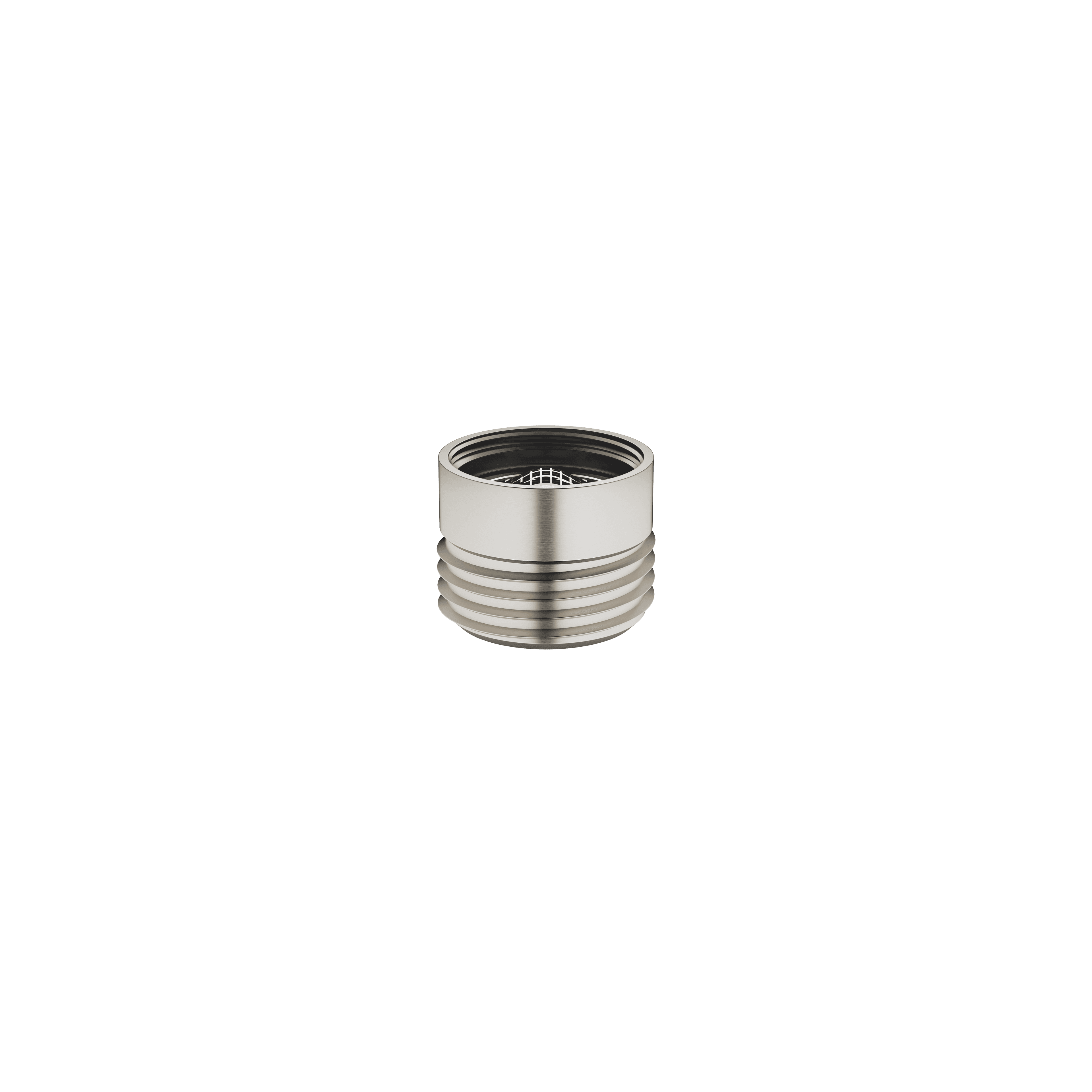 Adapter for shower outlet 3/8" x 1/2" in Brushed Platinum