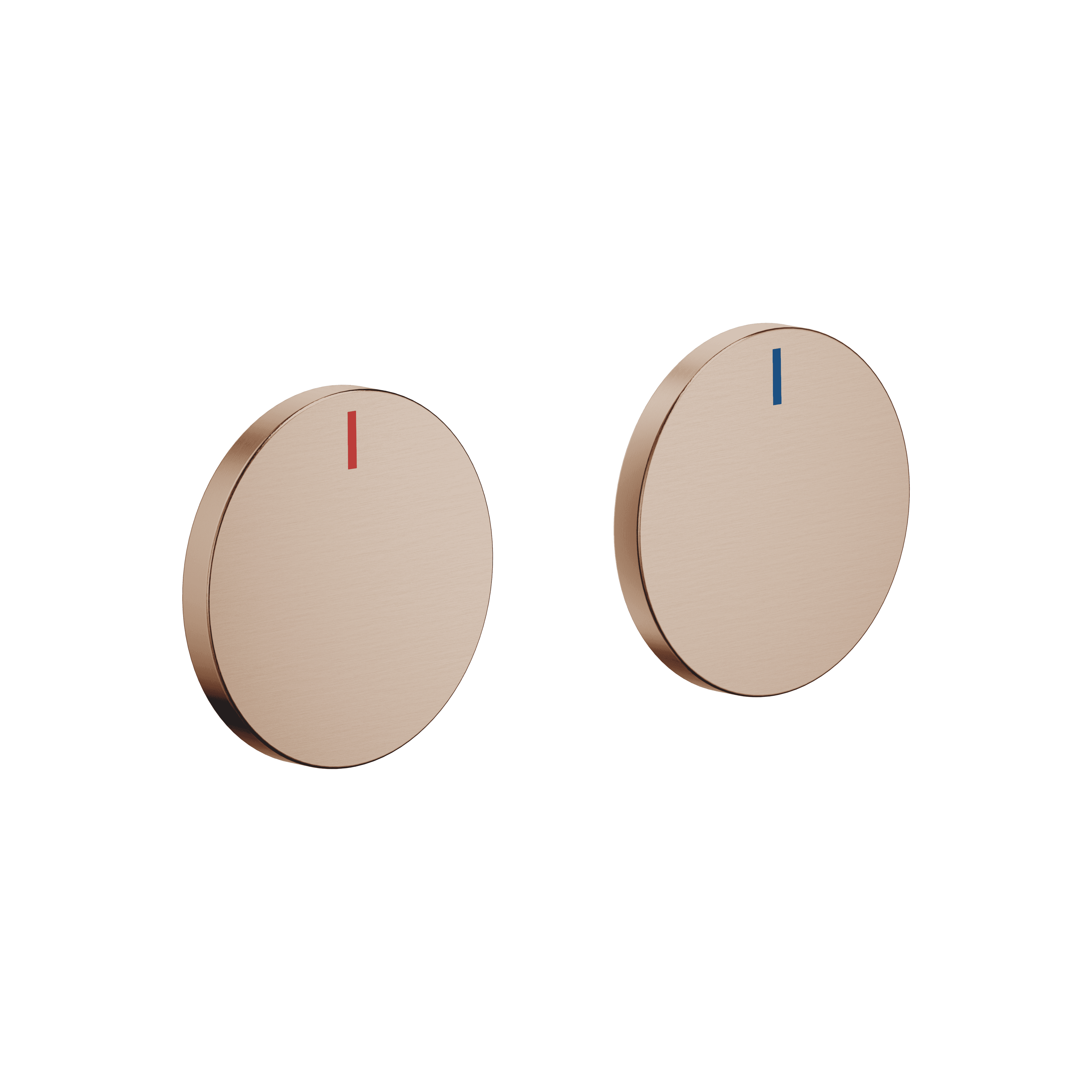 CYO Handle insert set red & blue in Brushed Bronze (PVD)