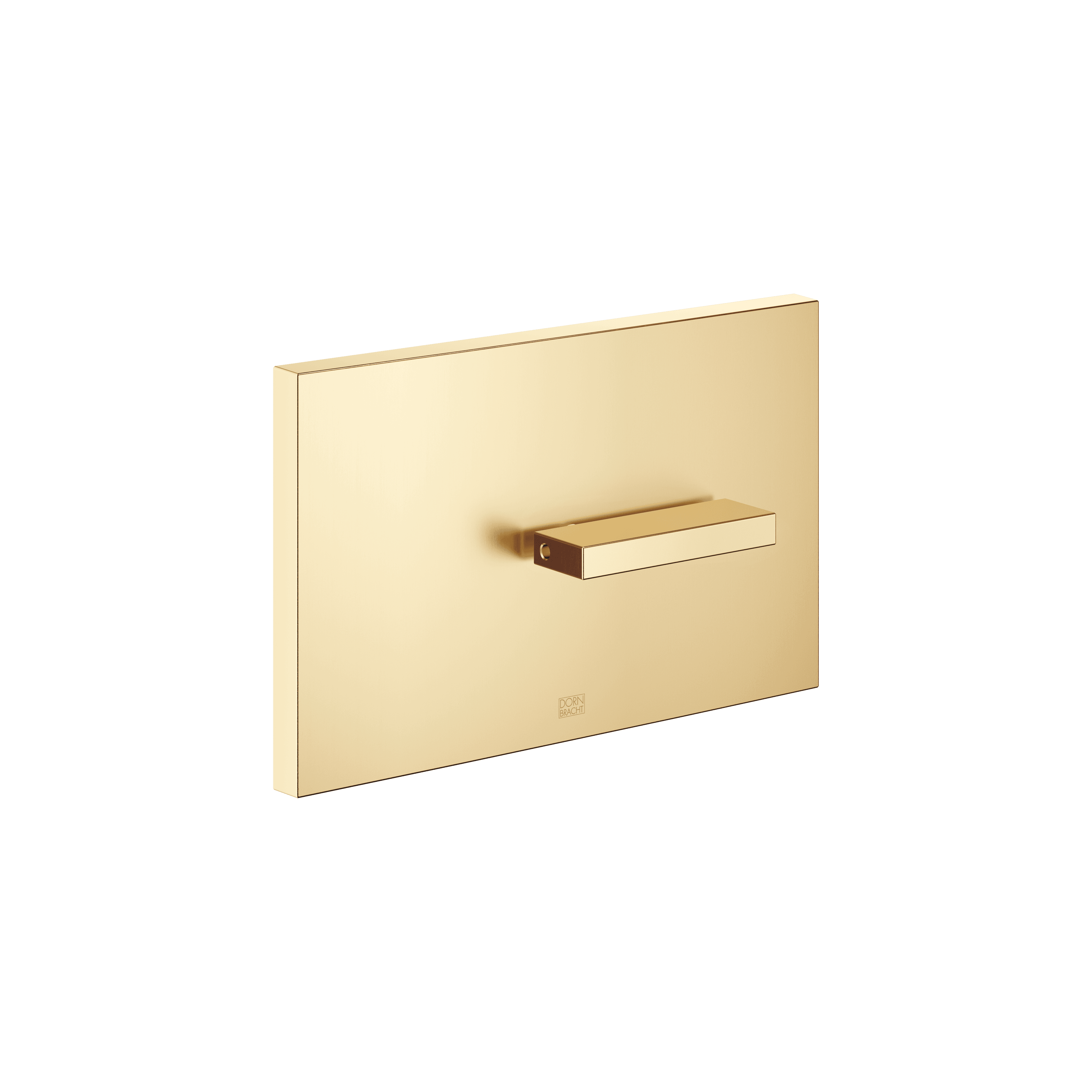 Cover plate for the concealed WC cistern made by TeCe in Brushed Gold (PVD)
