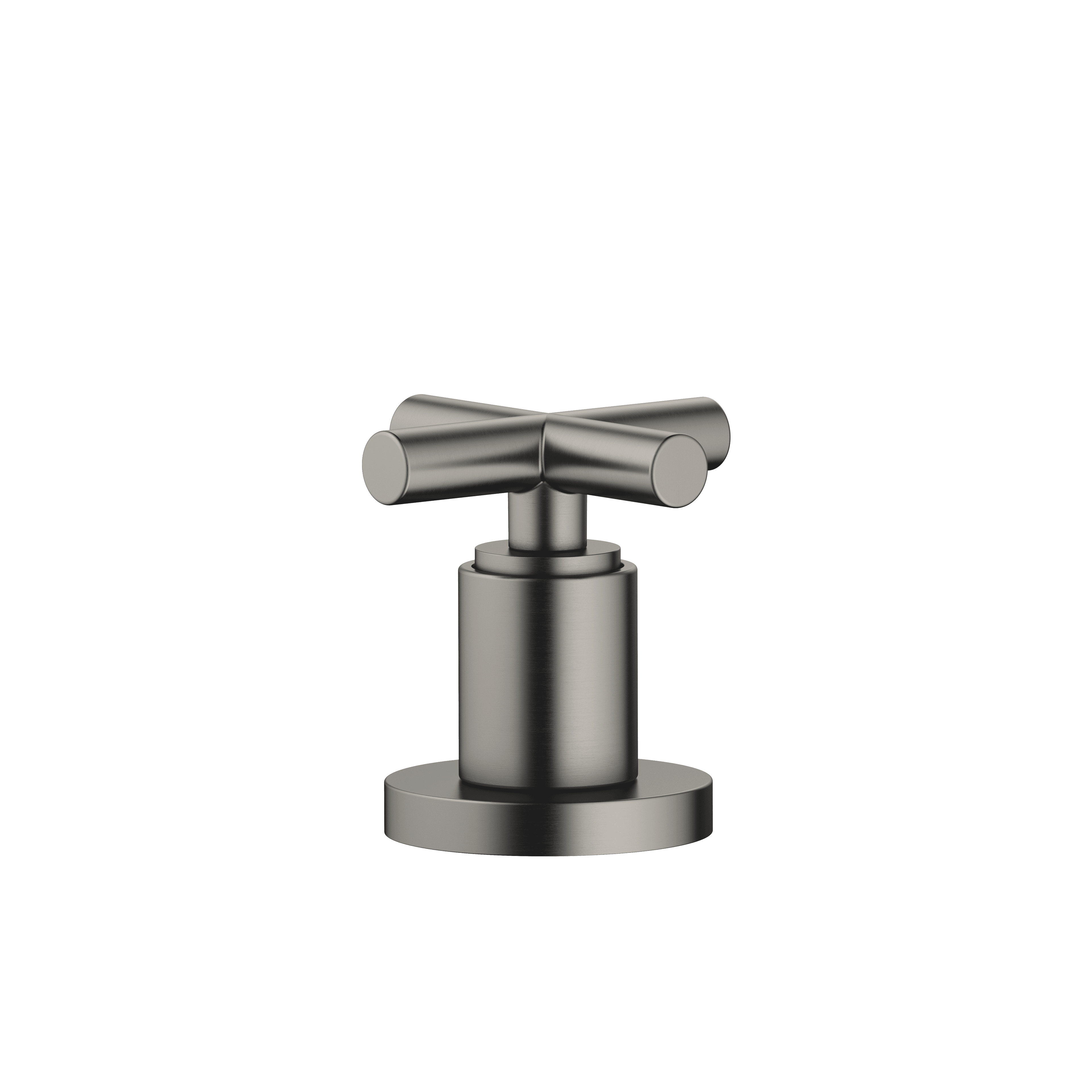 TARA Deck valve clockwise closing cold or hot in Brushed Dark Platinum