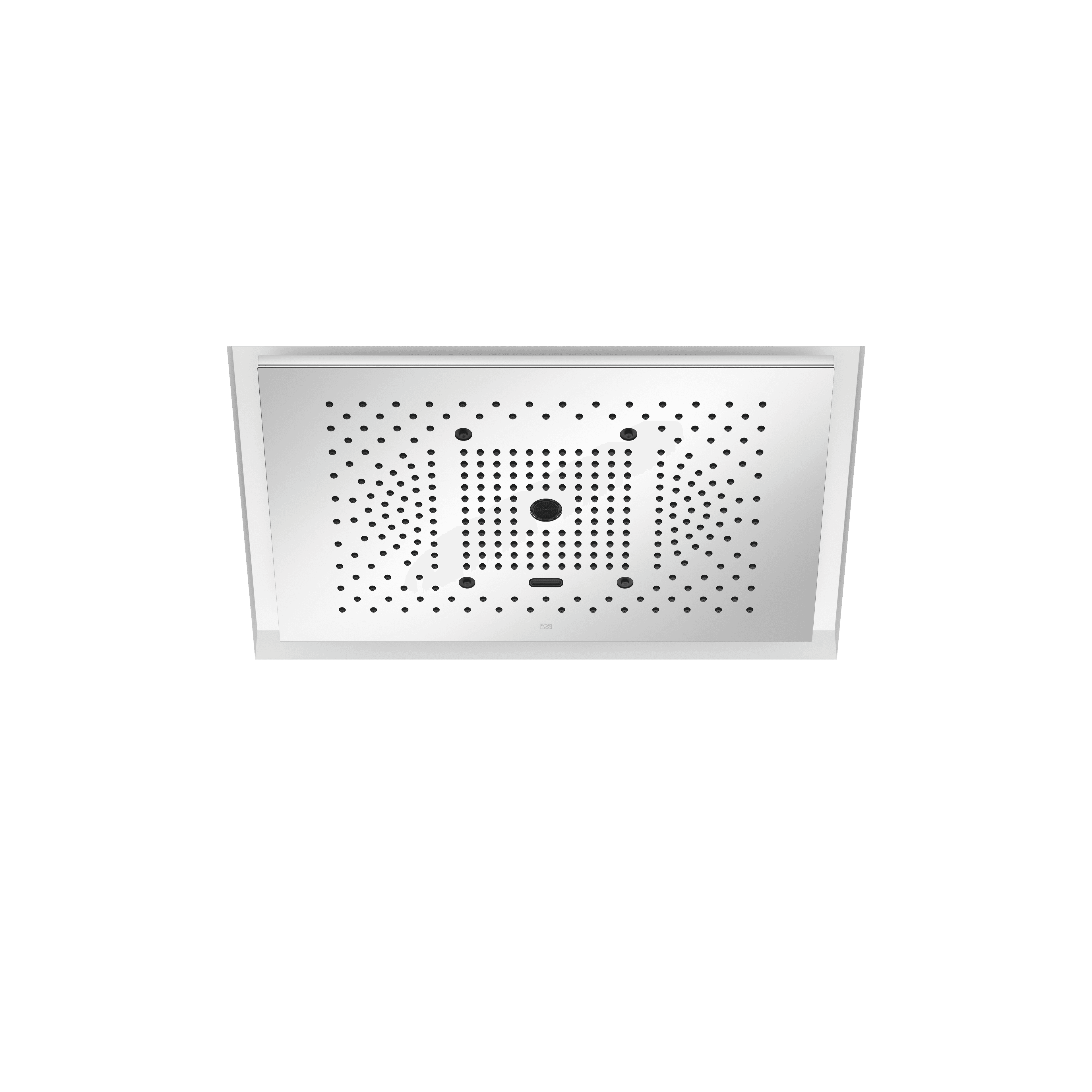 SERENITY SKY+ Rain panel for recessed ceiling installation in Chrome