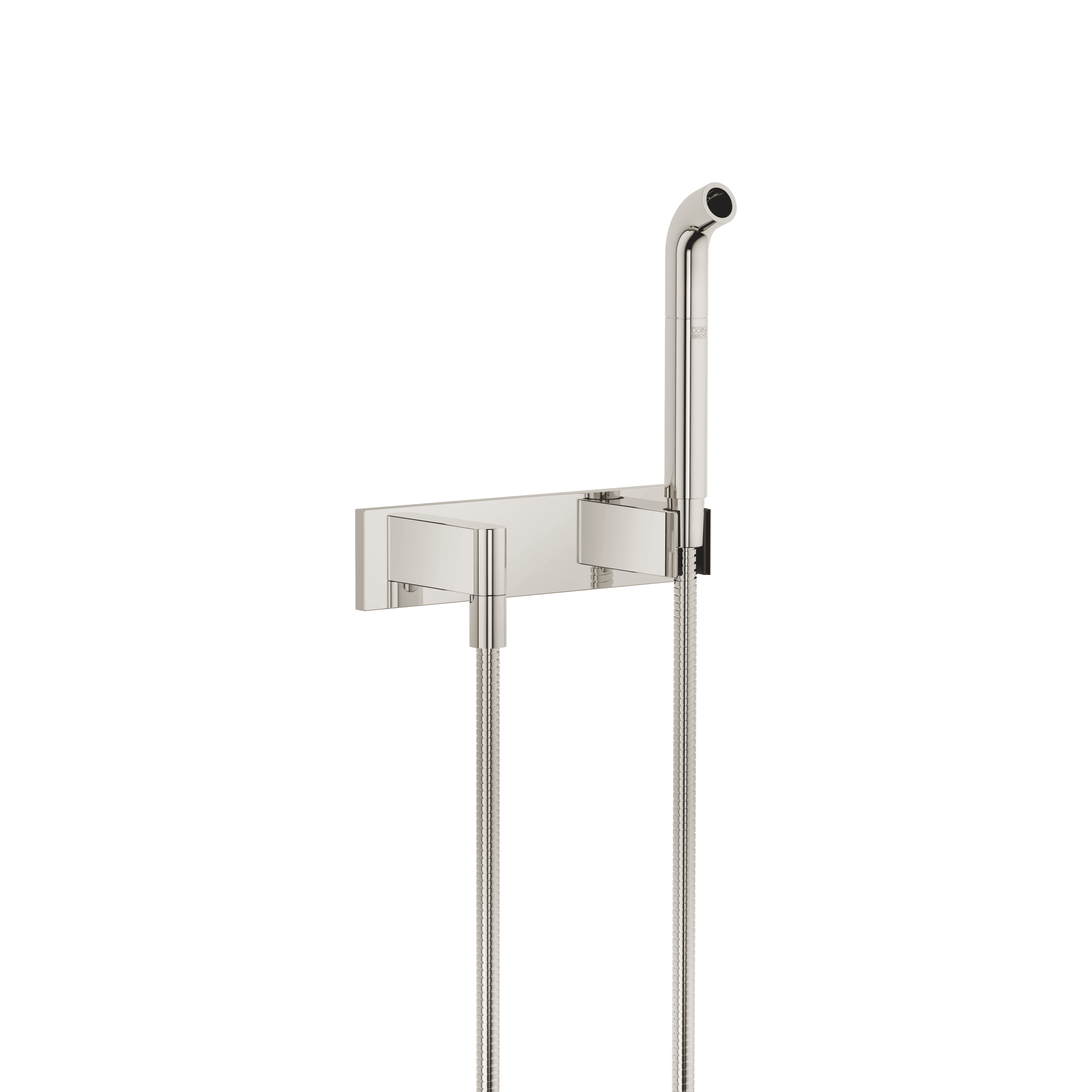 Affusion pipe with cover plate in Platinum