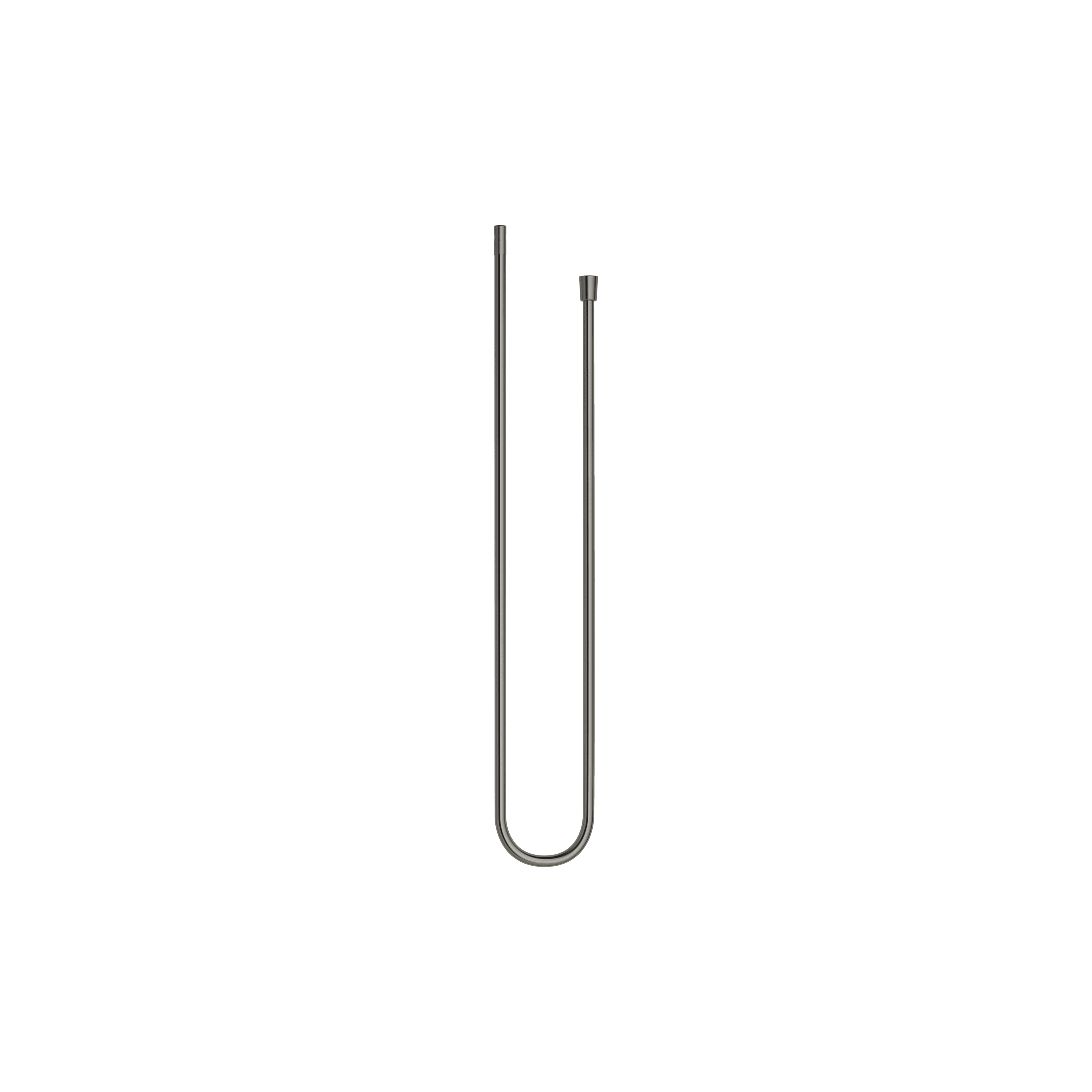 Plastic shower hose 1/2" x 3/8" x 1750 mm in Brushed Dark Platinum