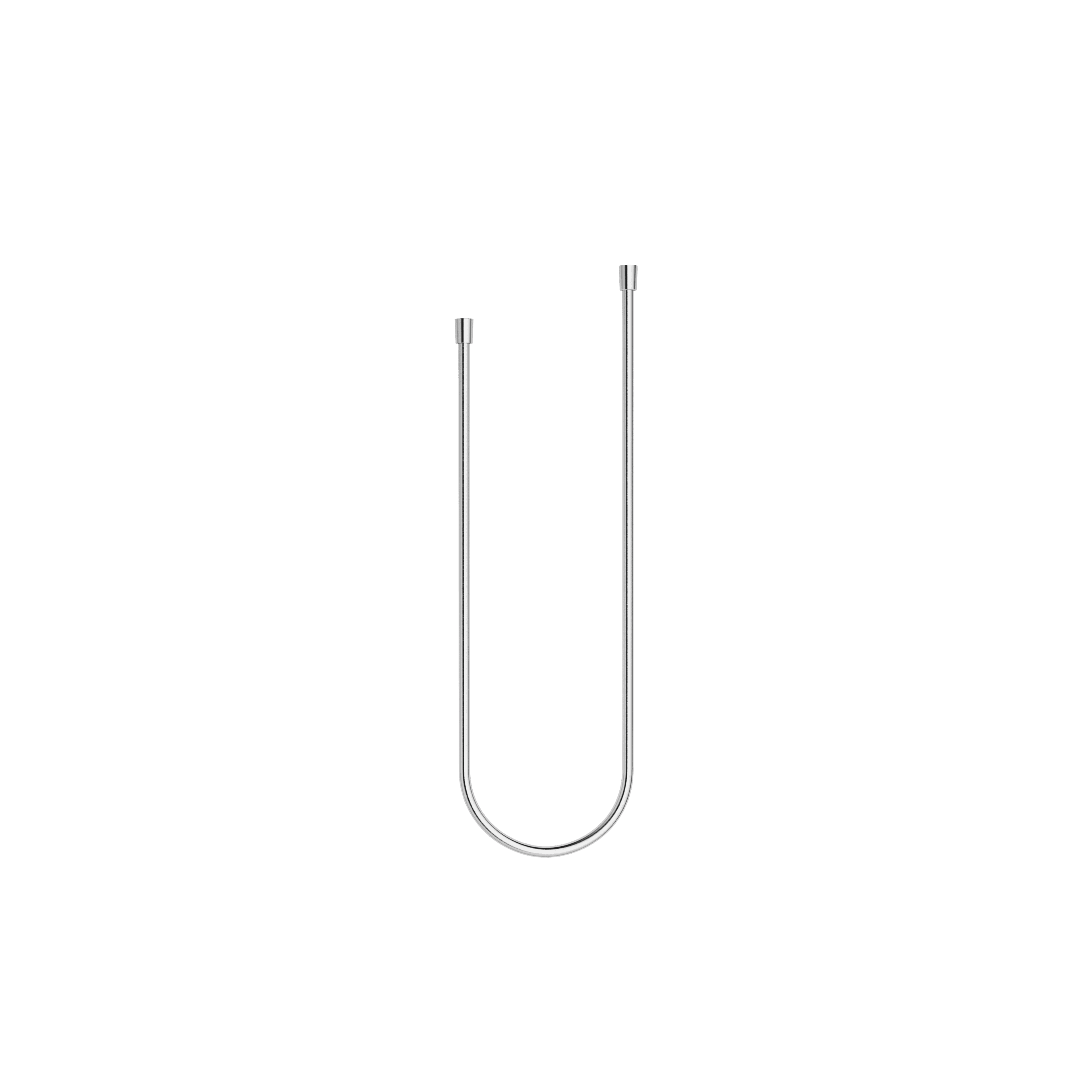 Plastic shower hose 1/2" x 1/2" x 1750 mm in Brushed Chrome