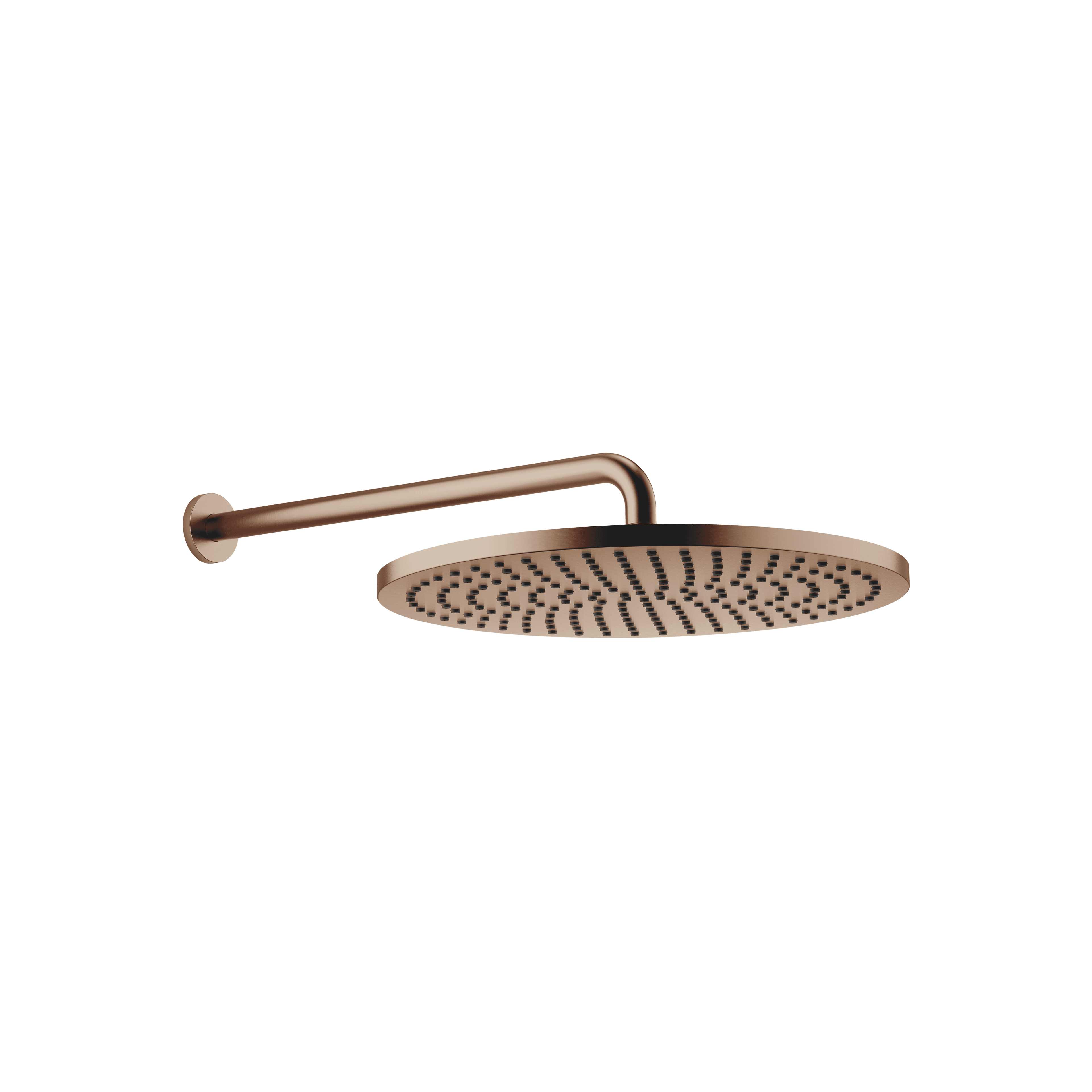 Rain shower with wall fixing 400 mm in Brushed Bronze (PVD)