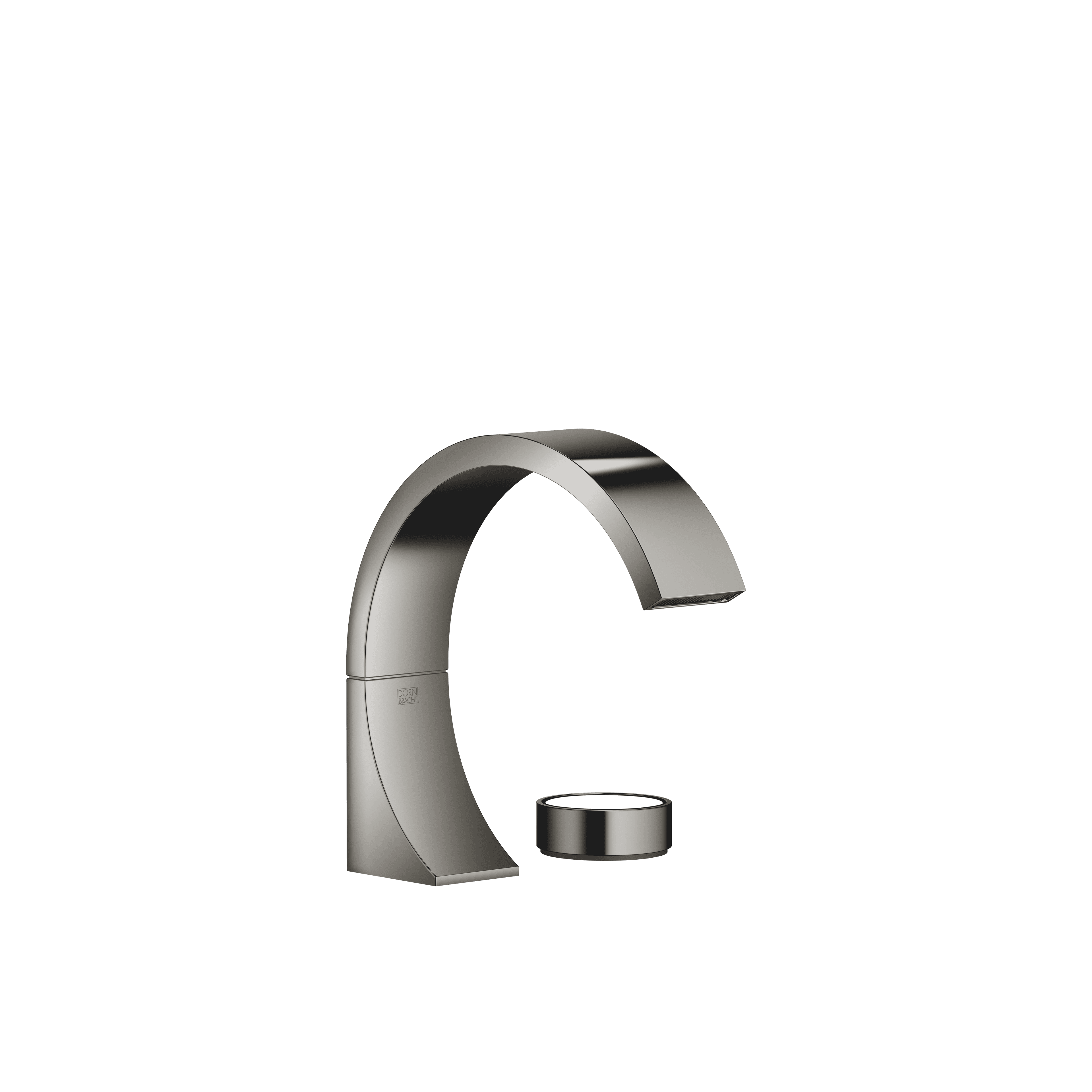 CYO Two-hole basin mixer without pop-up waste in Dark Chrome