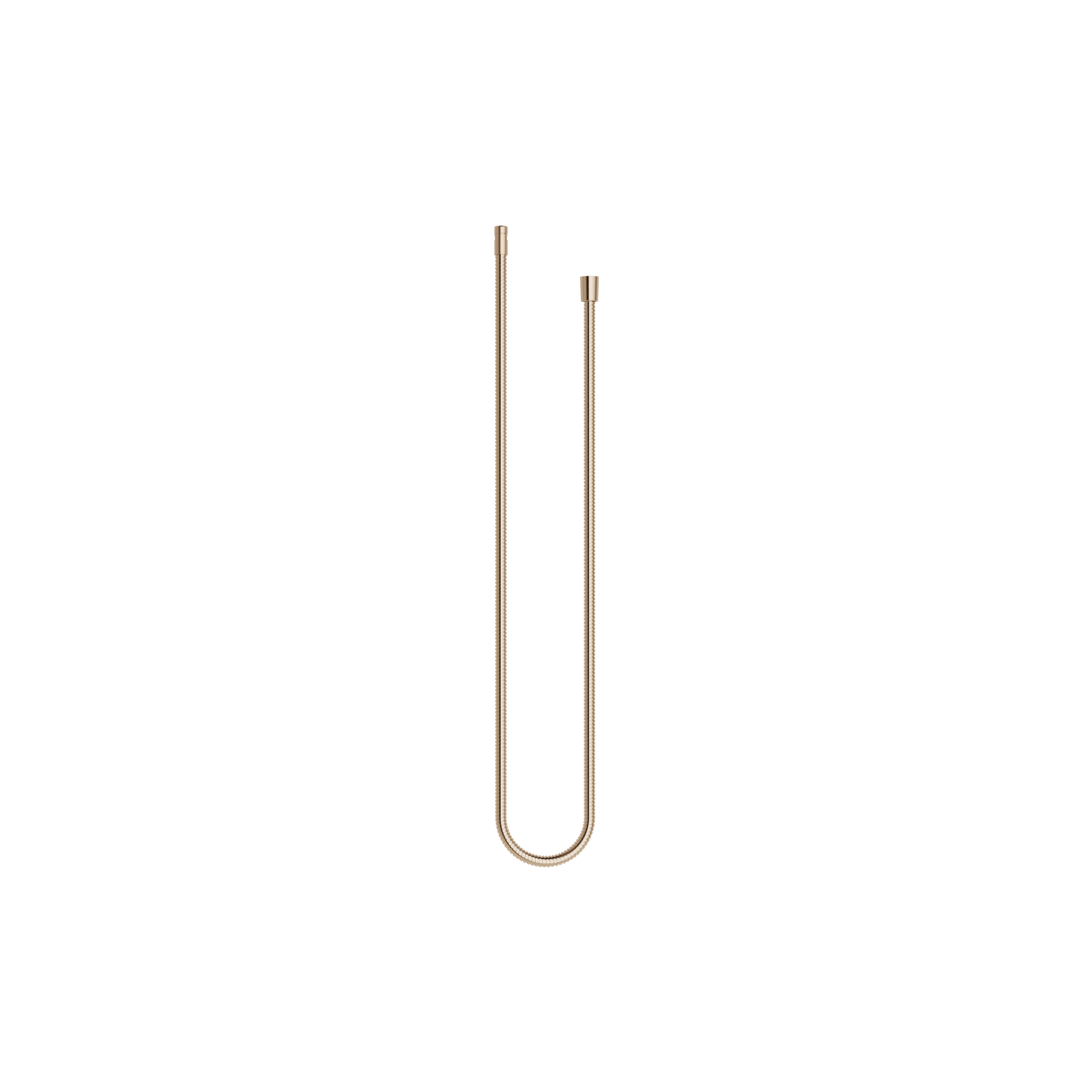 Metal shower hose 1/2" x 3/8" x 1750 mm in Brushed Champagne (22kt Gold)