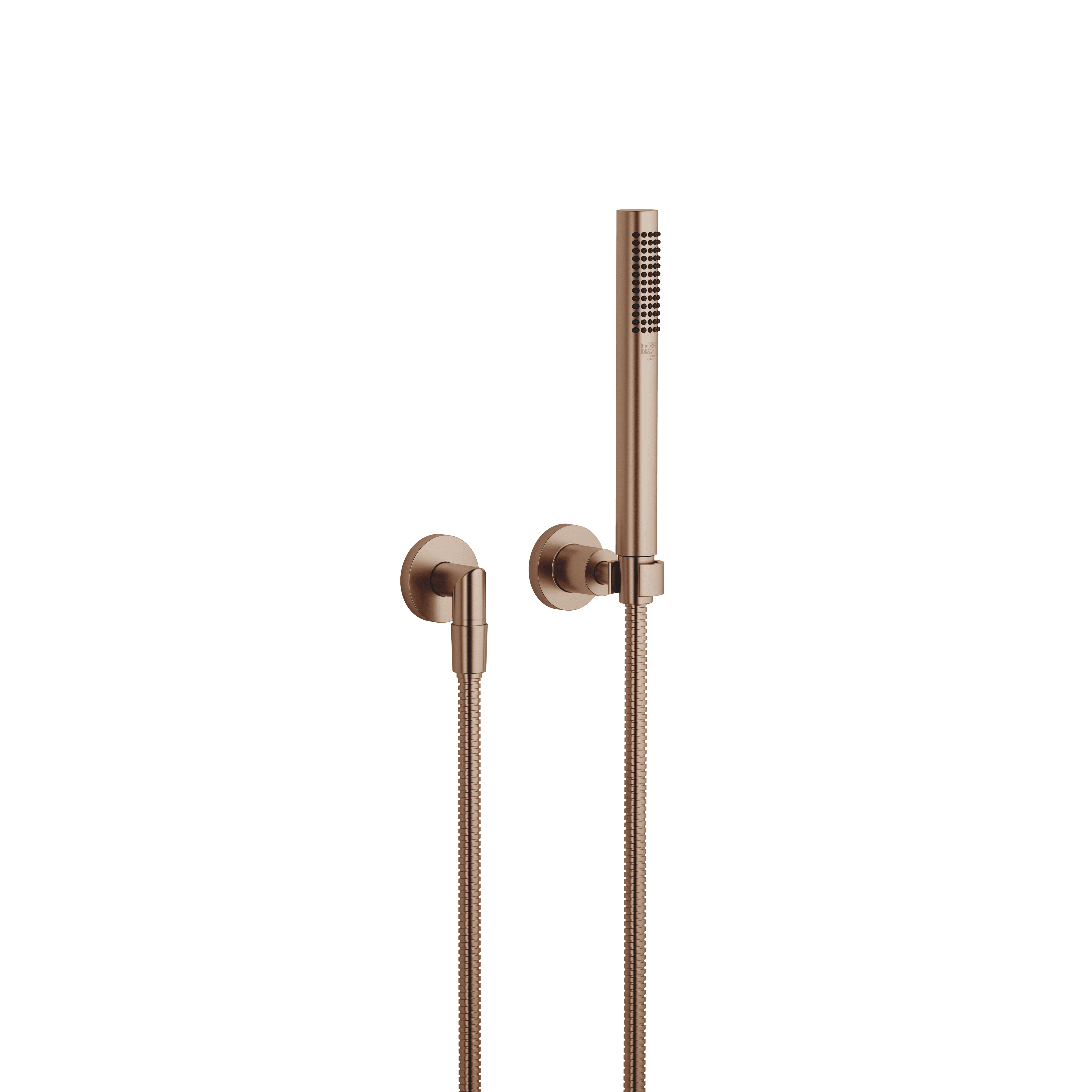 TARA Hand shower set with individual rosettes FlowReduce in Brushed Bronze (PVD)
