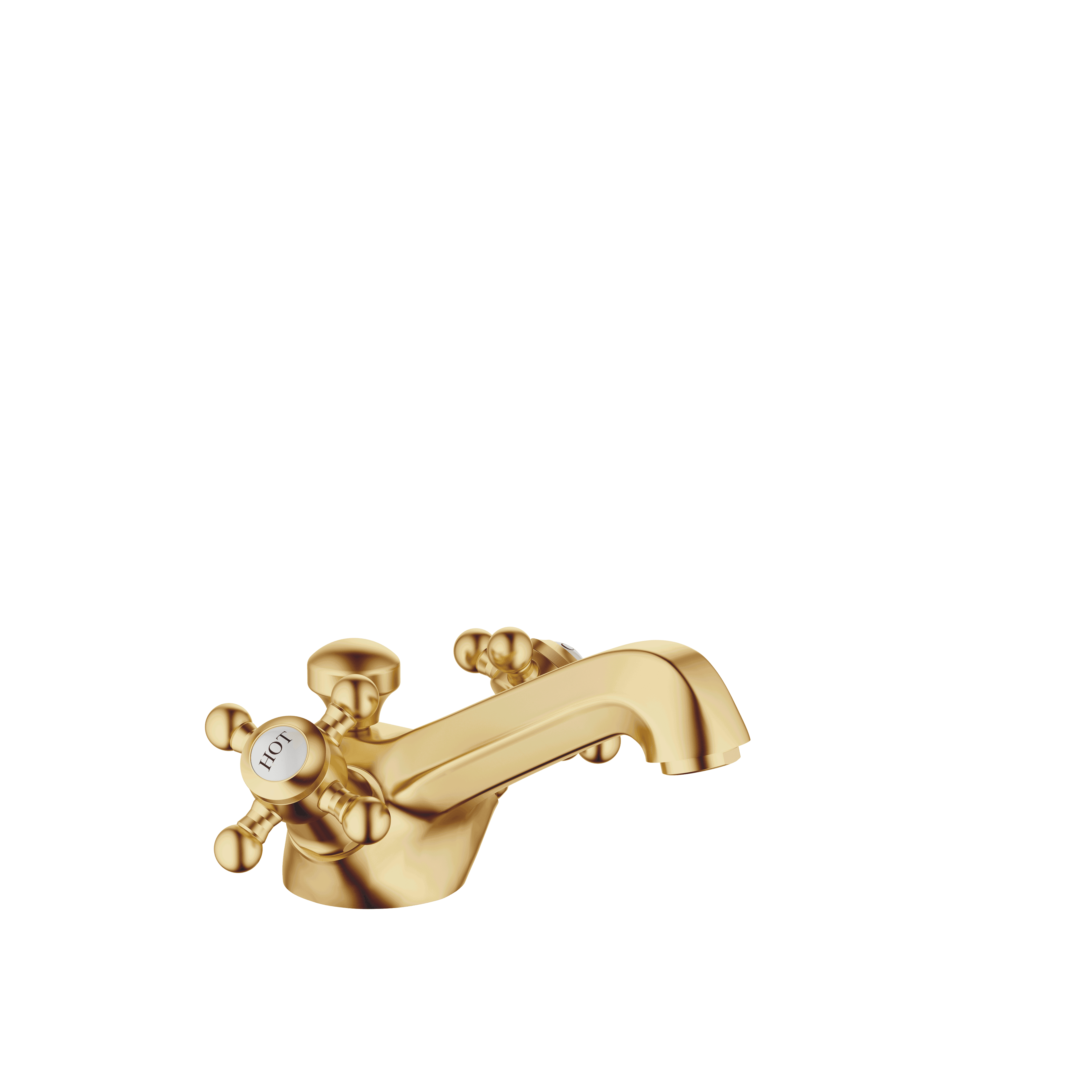 MADISON Single-hole basin mixer with pop-up waste in Brushed Durabrass (23kt Gold)
