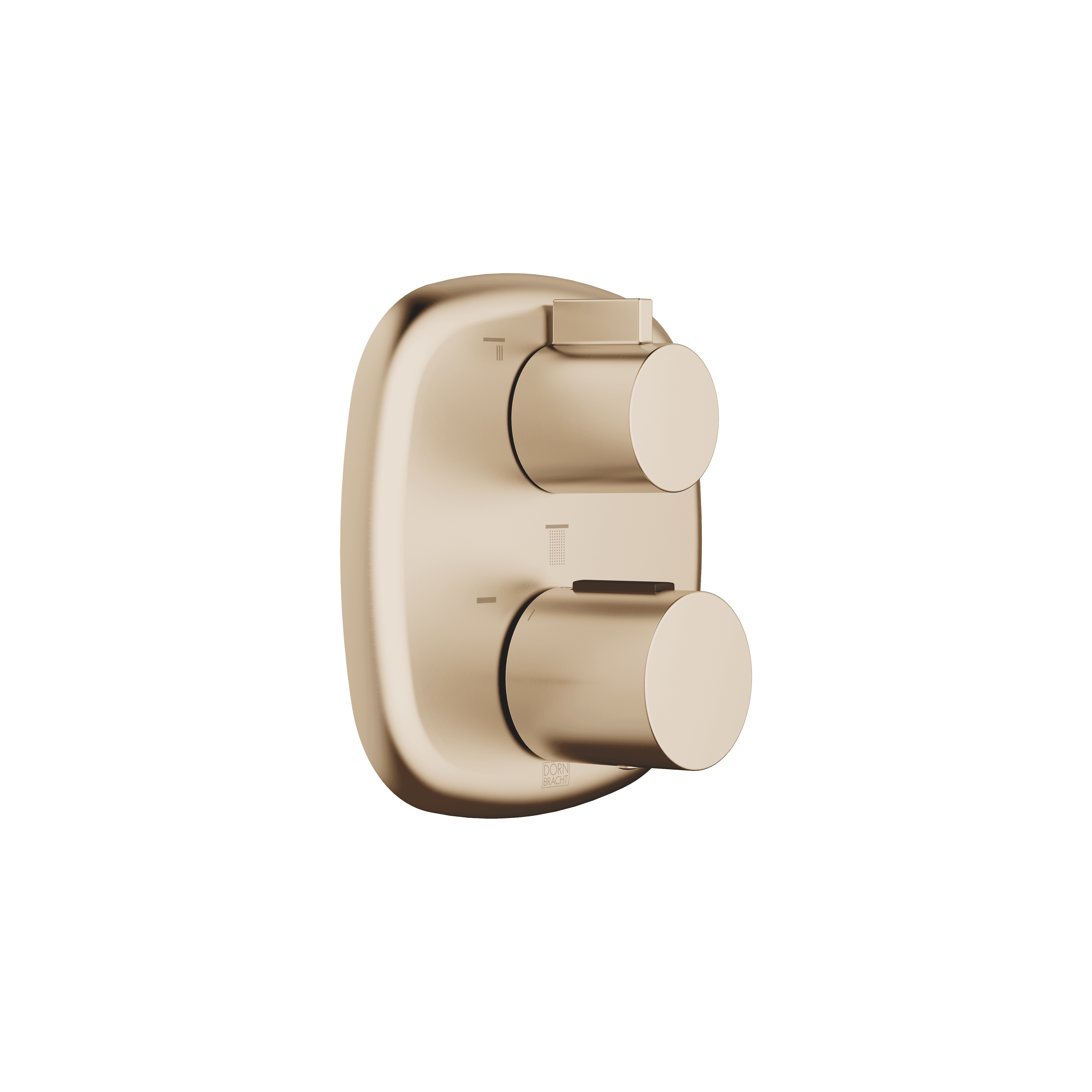 COYA Concealed thermostat with three function volume control in Brushed Champagne (22kt Gold)