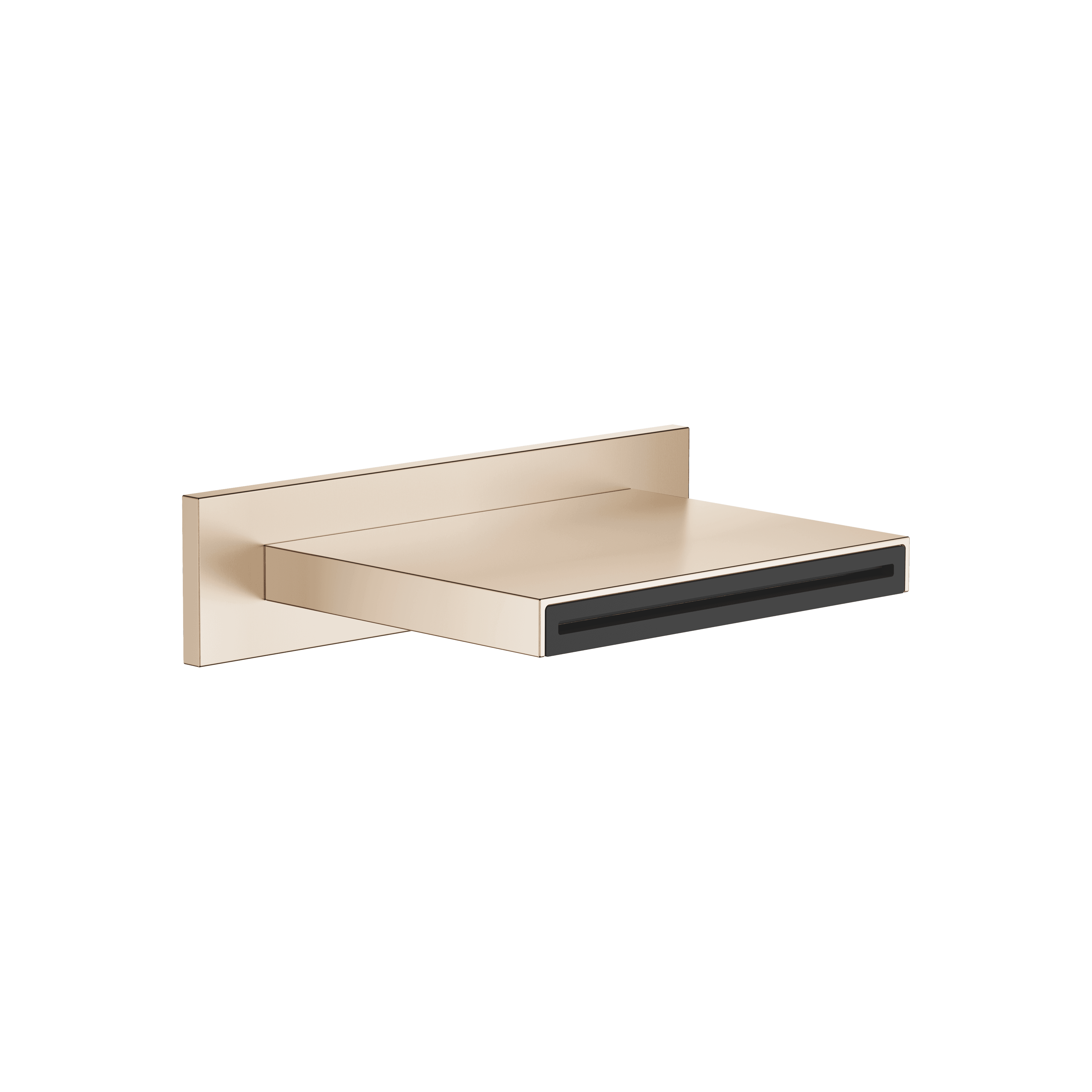 WATER SHEET Cascade spout for wall mounting in Brushed Light Gold (PVD)