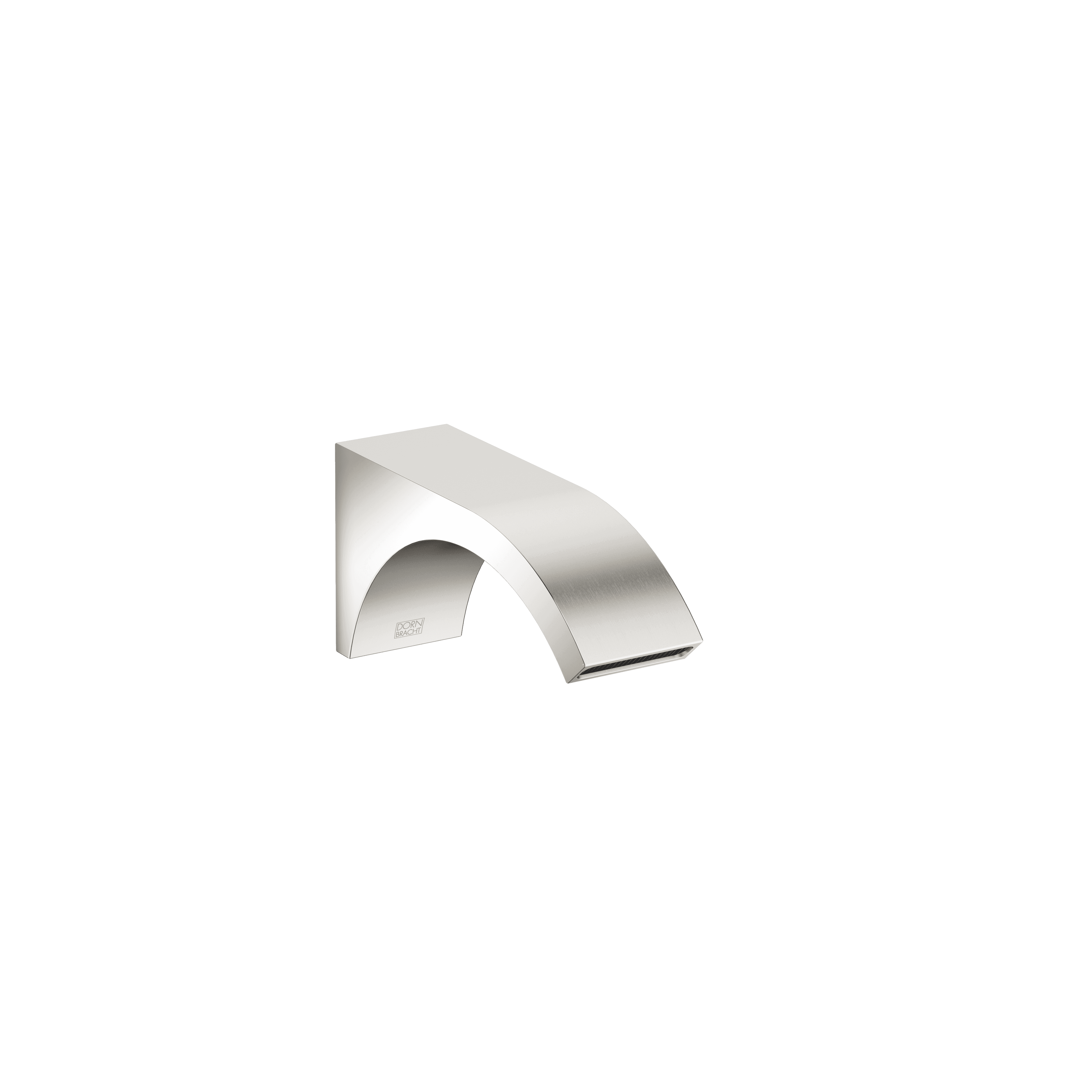CYO Wall-mounted basin spout without pop-up waste in Platinum / Brushed Platinum